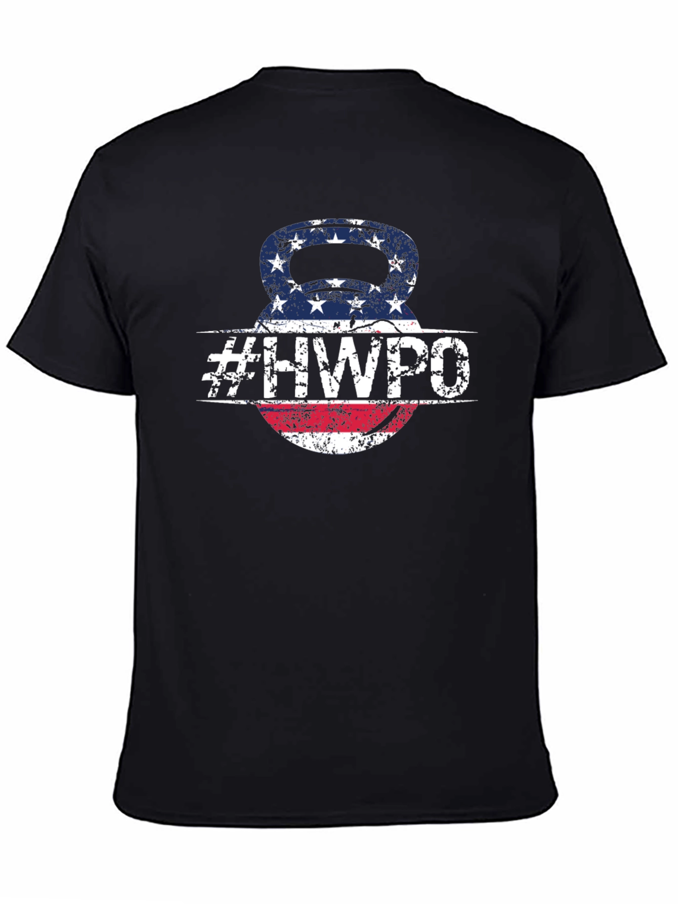 HWPO Kettlebell American Flag T-Shirt