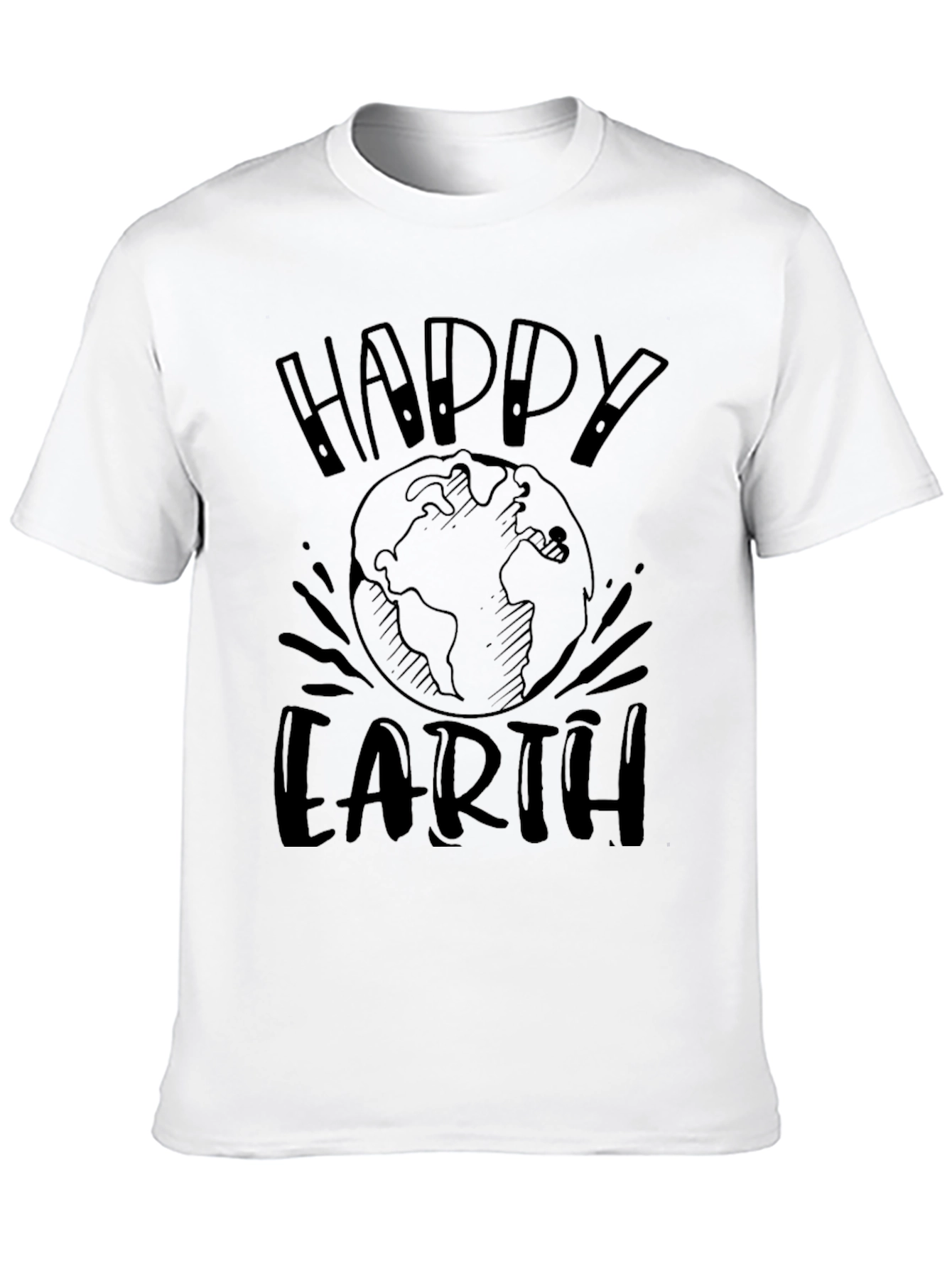 Happy Earth Day Graphic Tee - Black