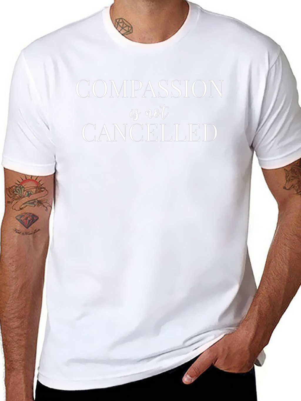 Compassion is Not Canceled Black T-Shirt
