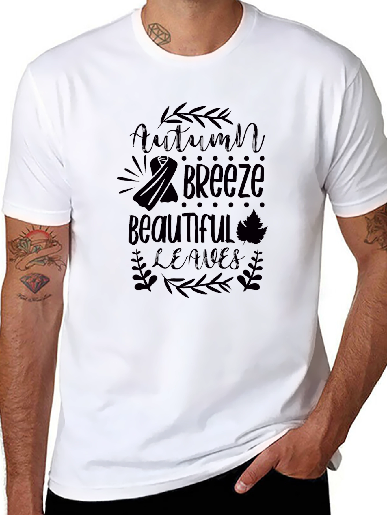 Autumn Breeze Graphic Tee - Stylish & Comfy