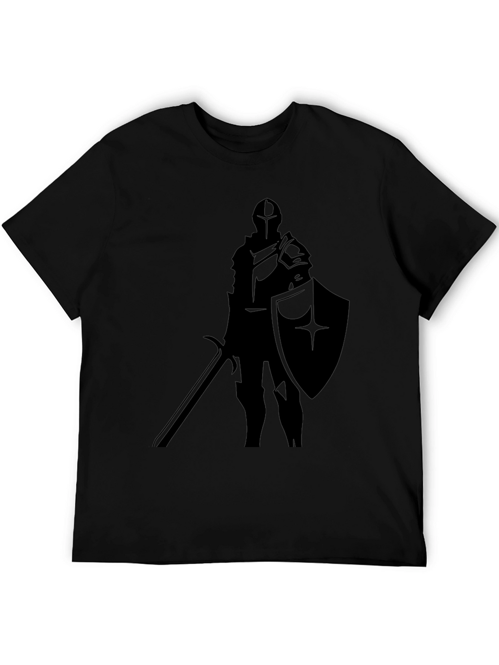 Knight Silhouette T-Shirt - Medieval Warrior Tee