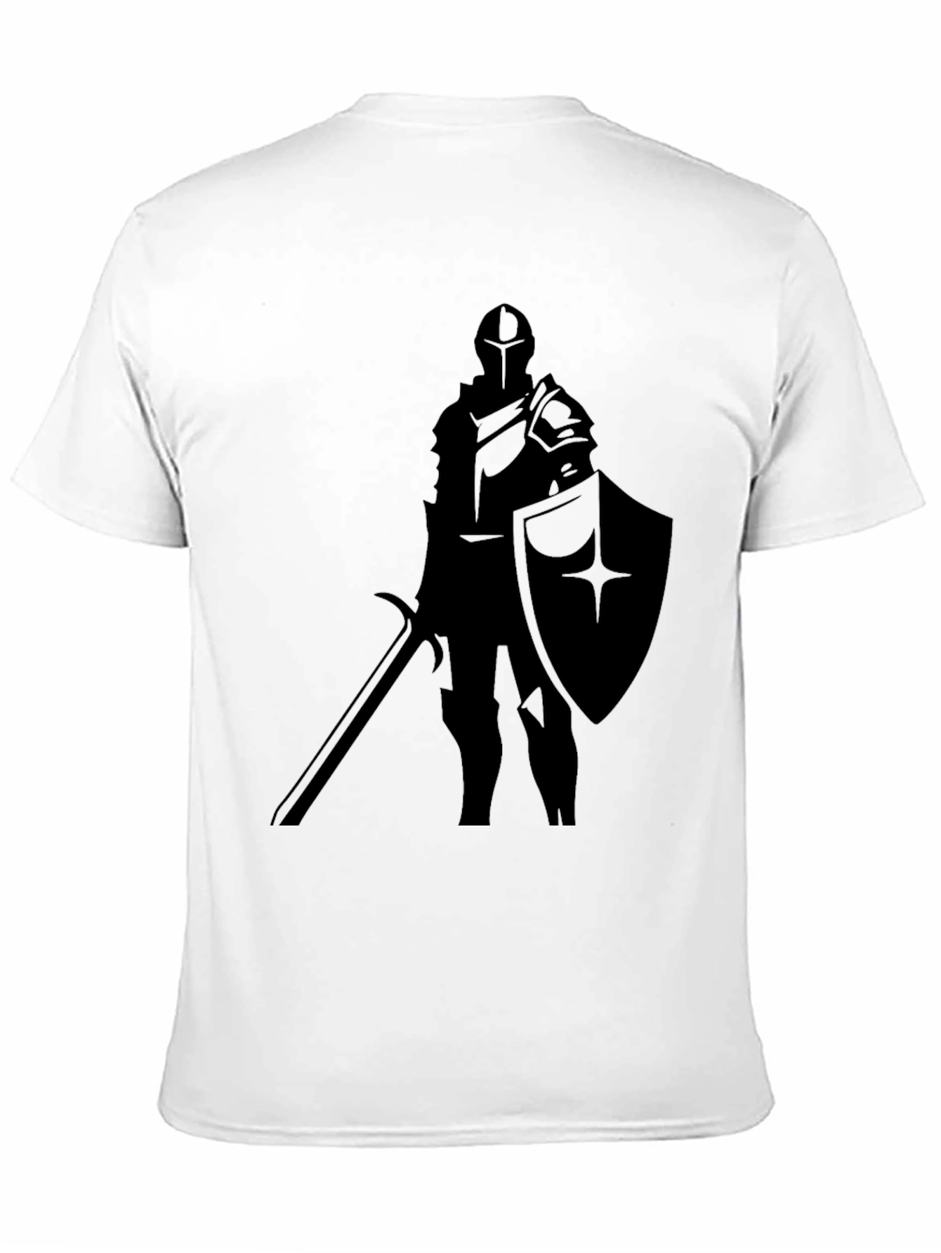 Knight Silhouette T-Shirt - Medieval Warrior Tee