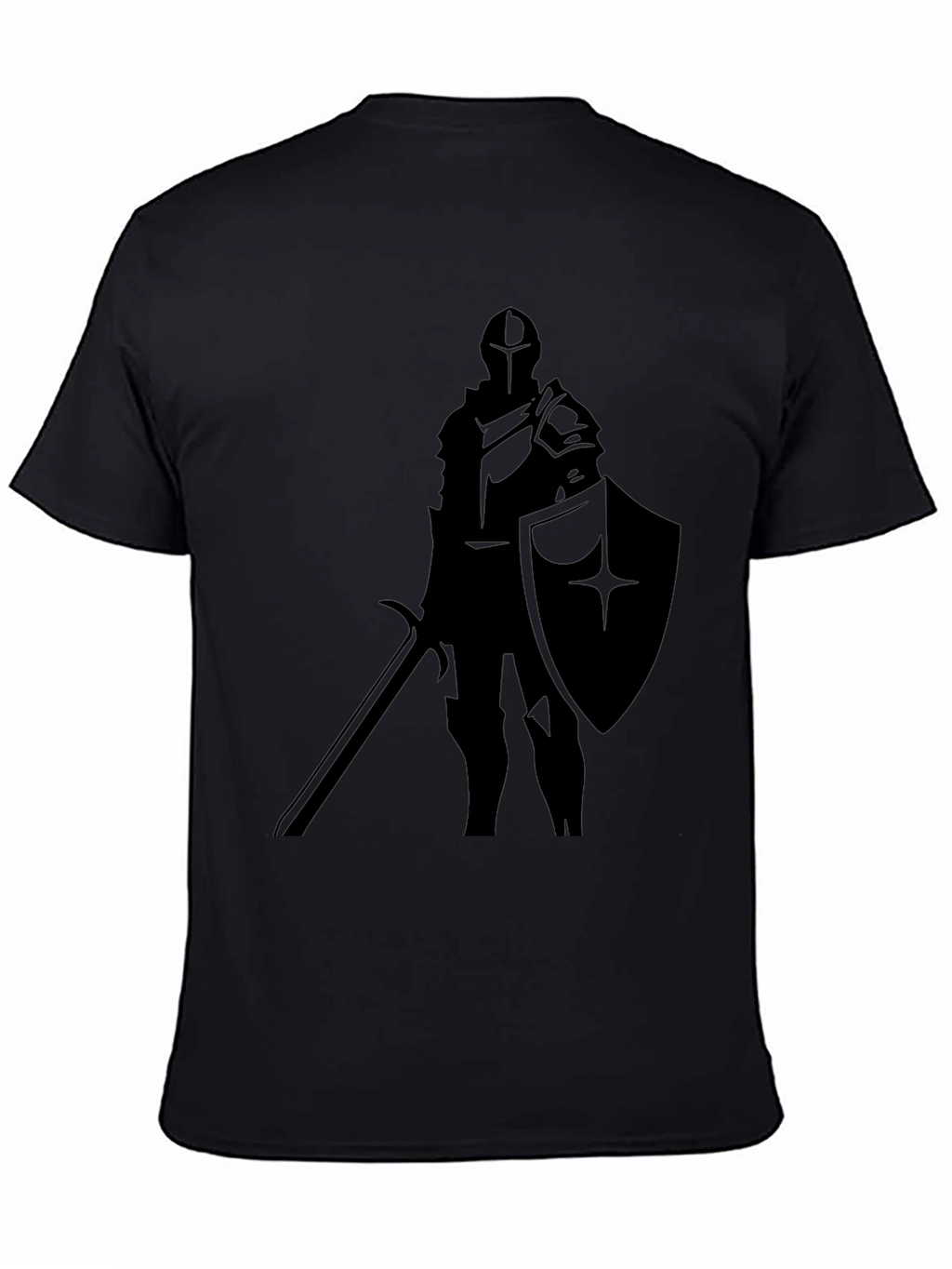 Knight Silhouette T-Shirt - Medieval Warrior Tee