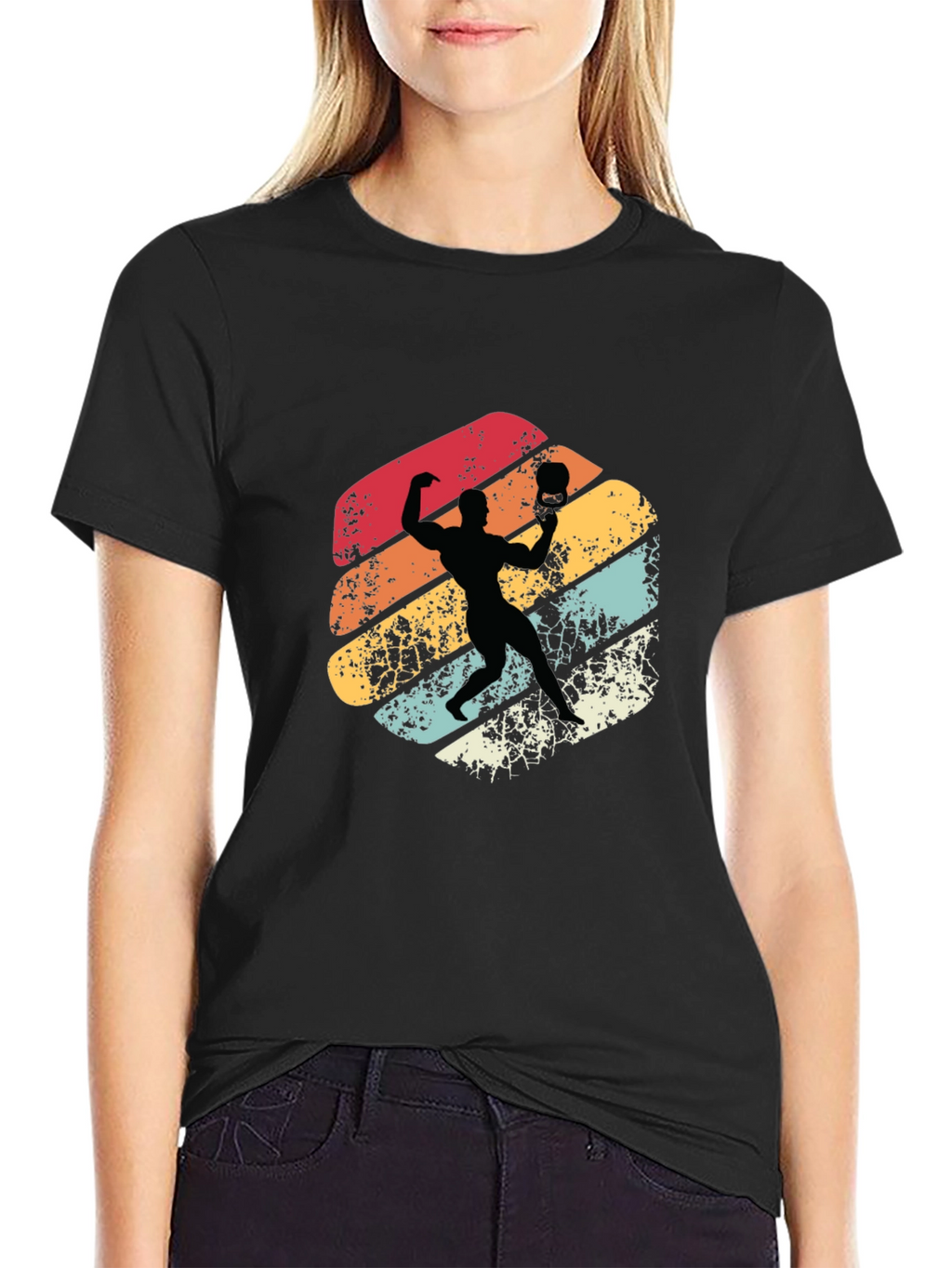 Retro Volleyball Player T-Shirt