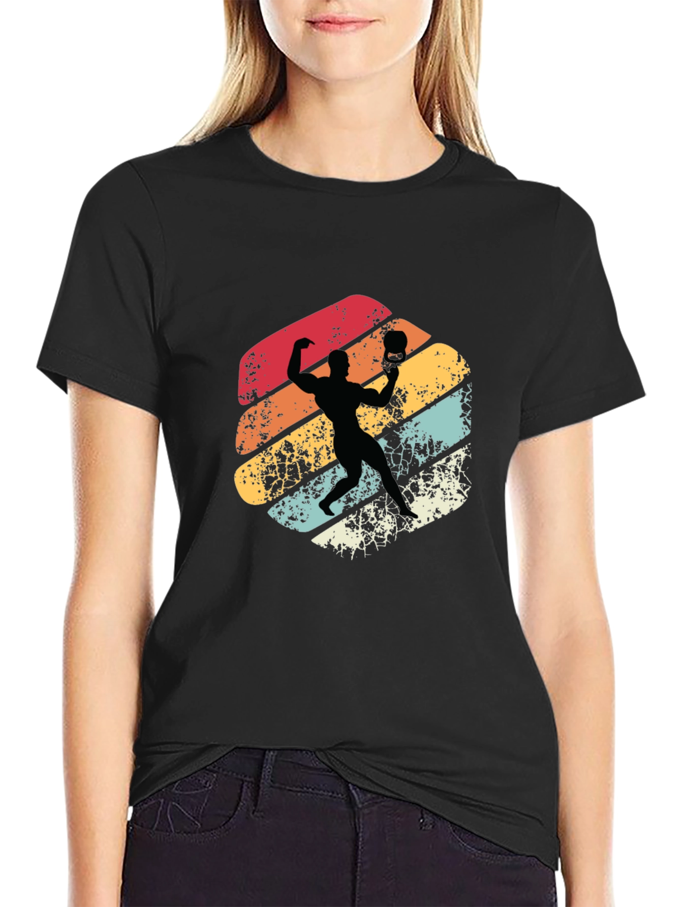 Retro Volleyball Player T-Shirt