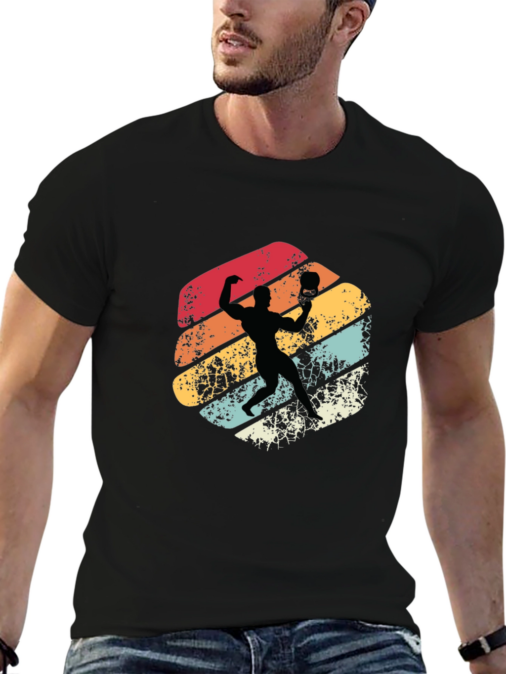 Retro Volleyball Player T-Shirt