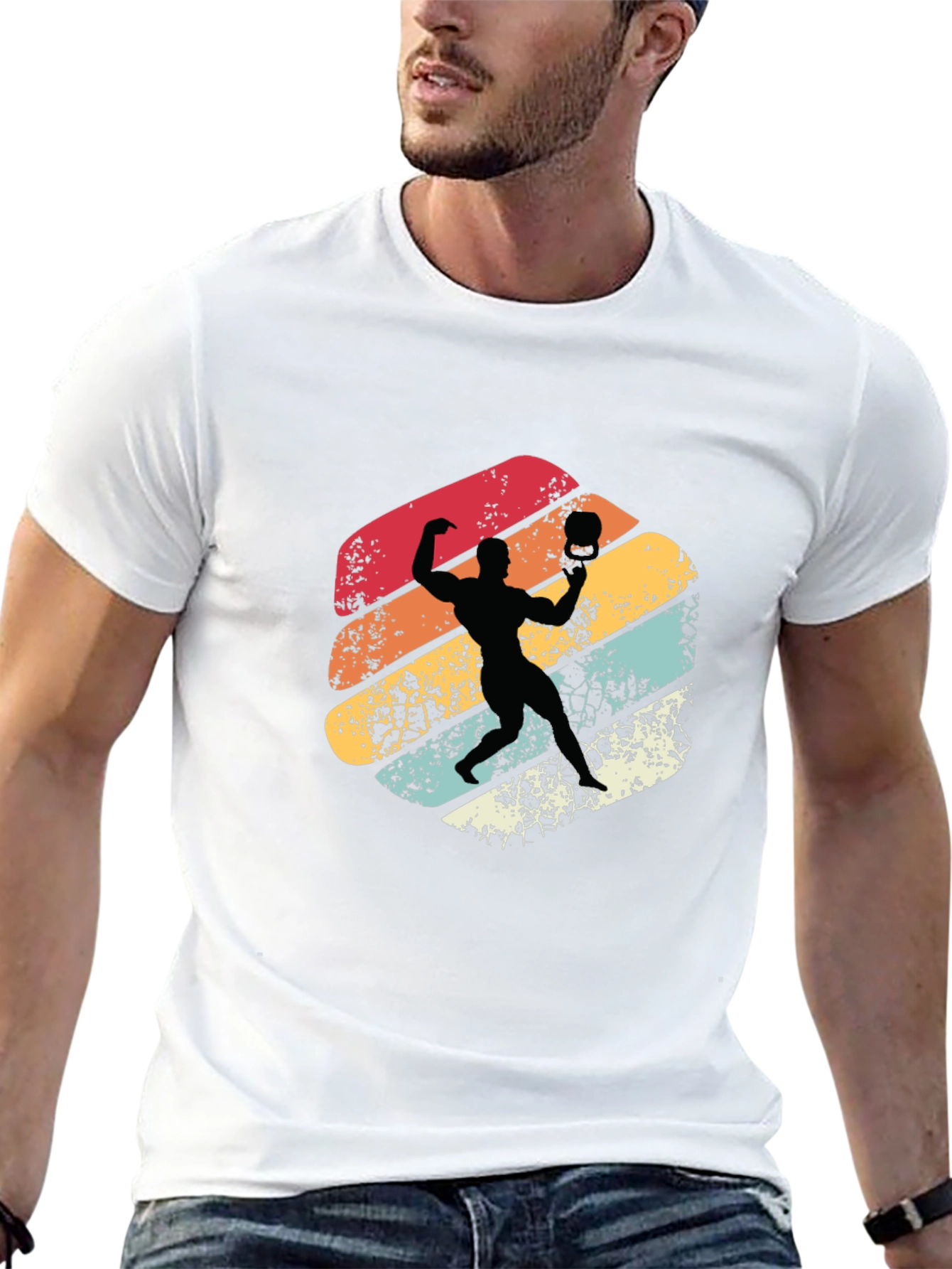 Retro Volleyball Player T-Shirt
