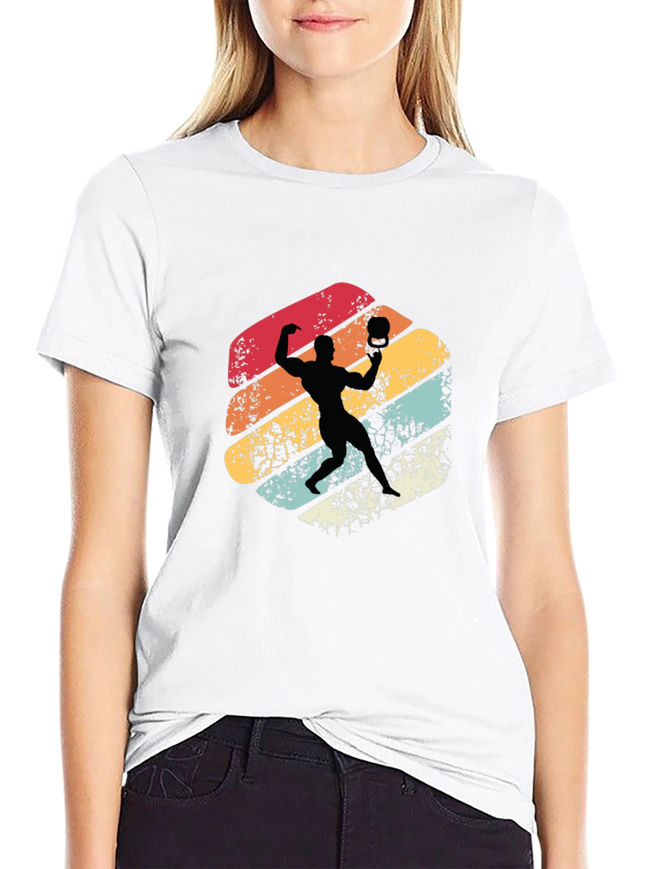 Retro Volleyball Player T-Shirt