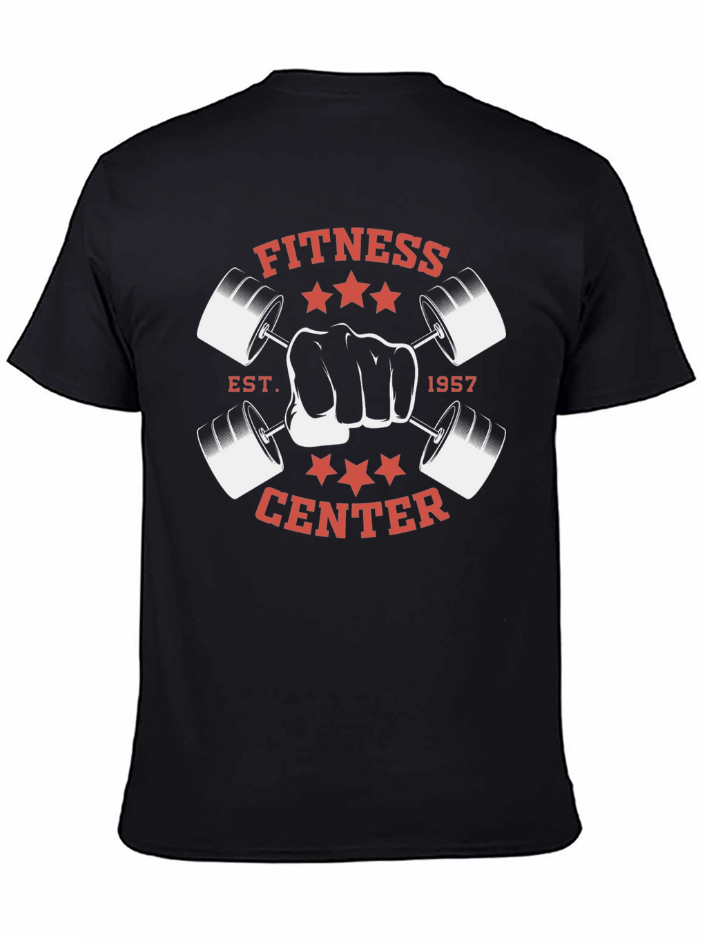 Fitness Center Black Graphic Tee - EST. 1957