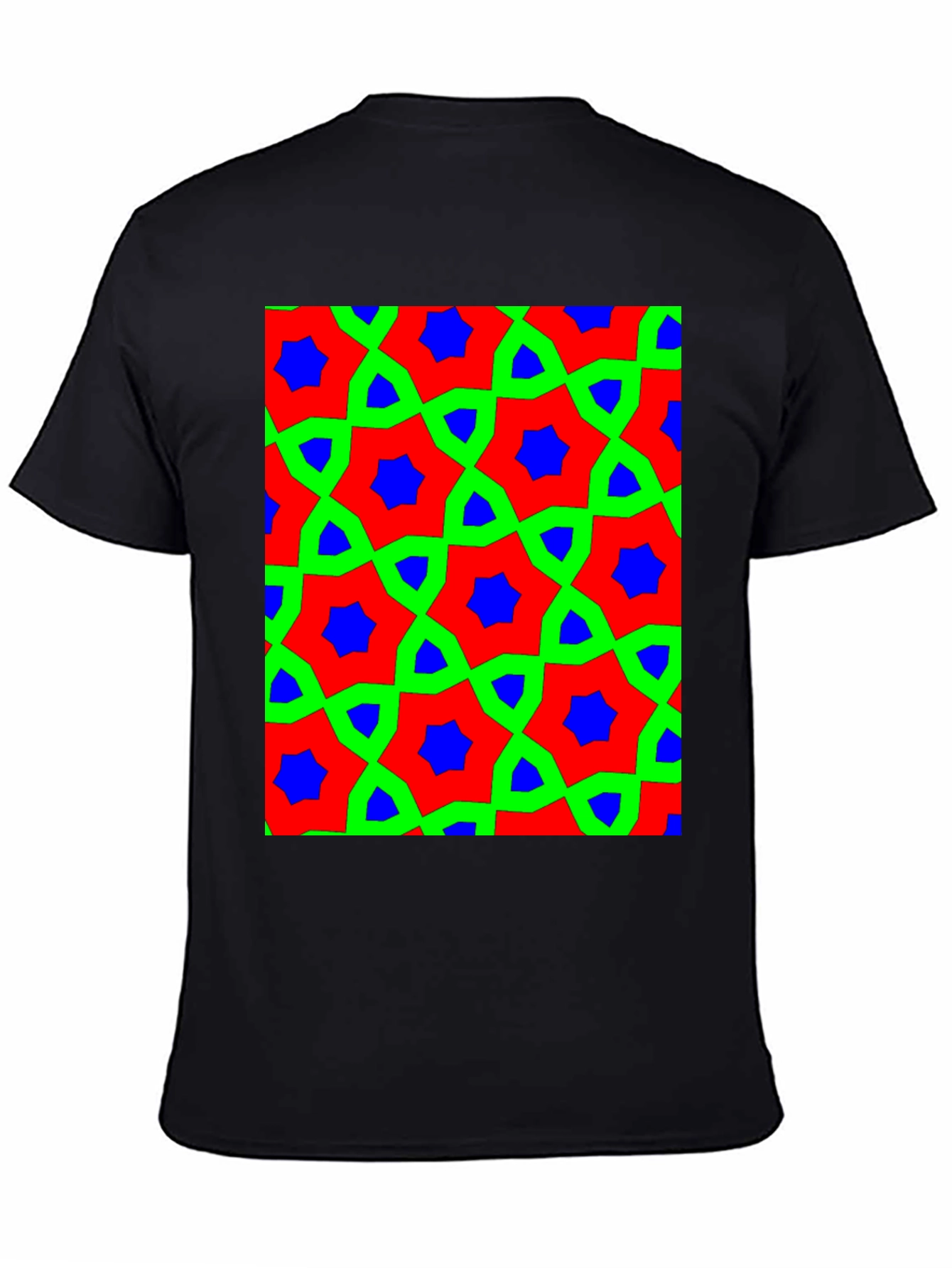 Geometric Pattern Tee - Bold Colors Unique Design