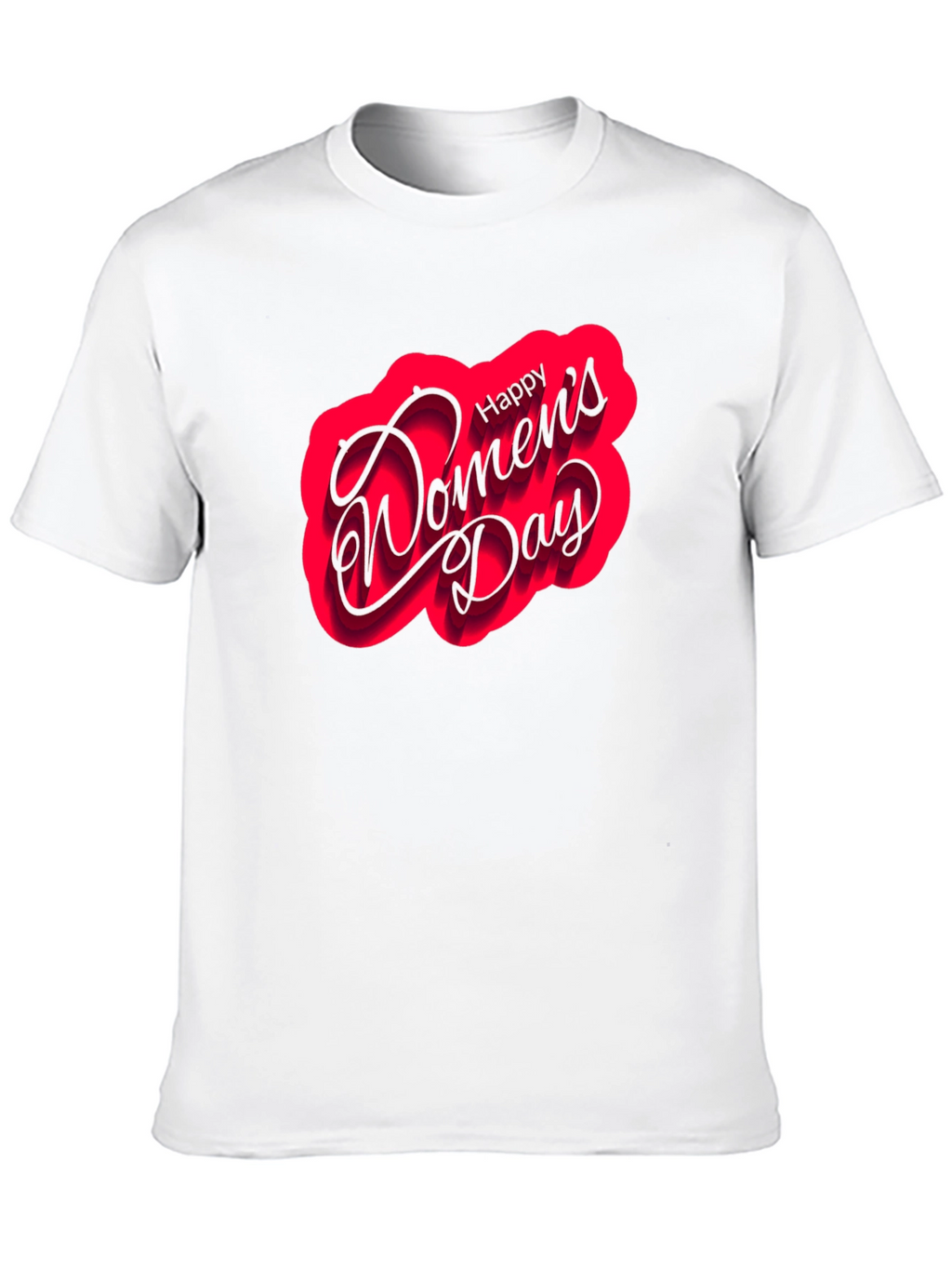 Happy Womens Day Black T-Shirt