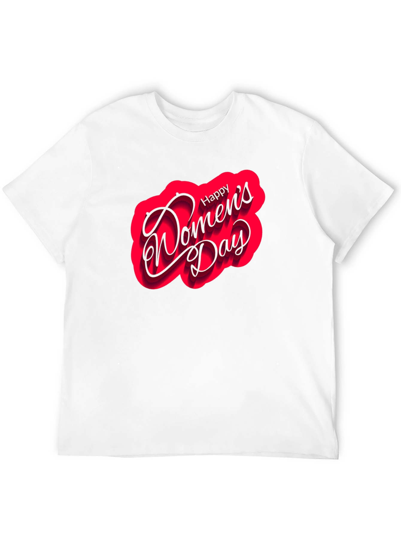 Happy Womens Day Black T-Shirt