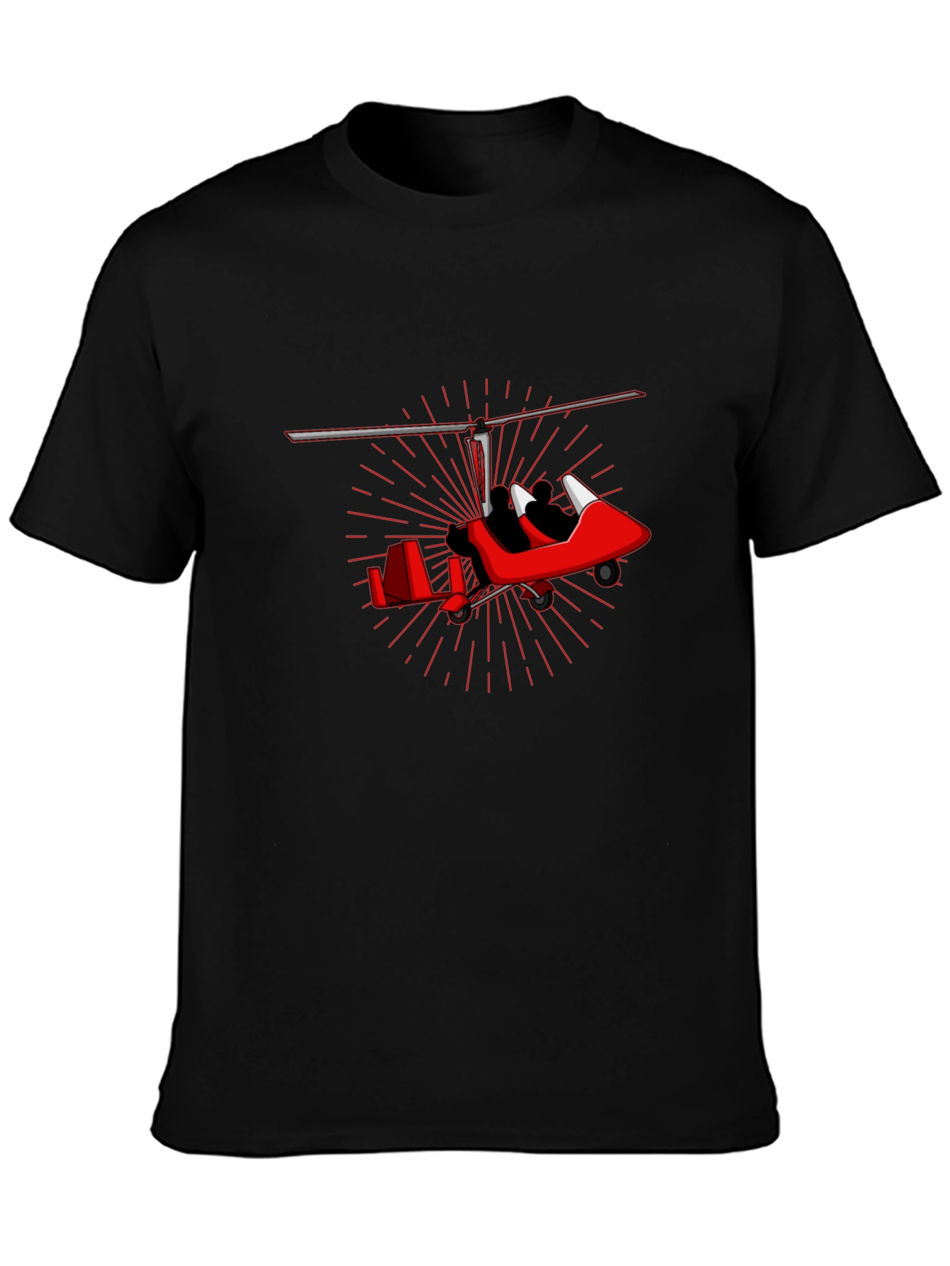 Red Gyrocopter Graphic T-Shirt