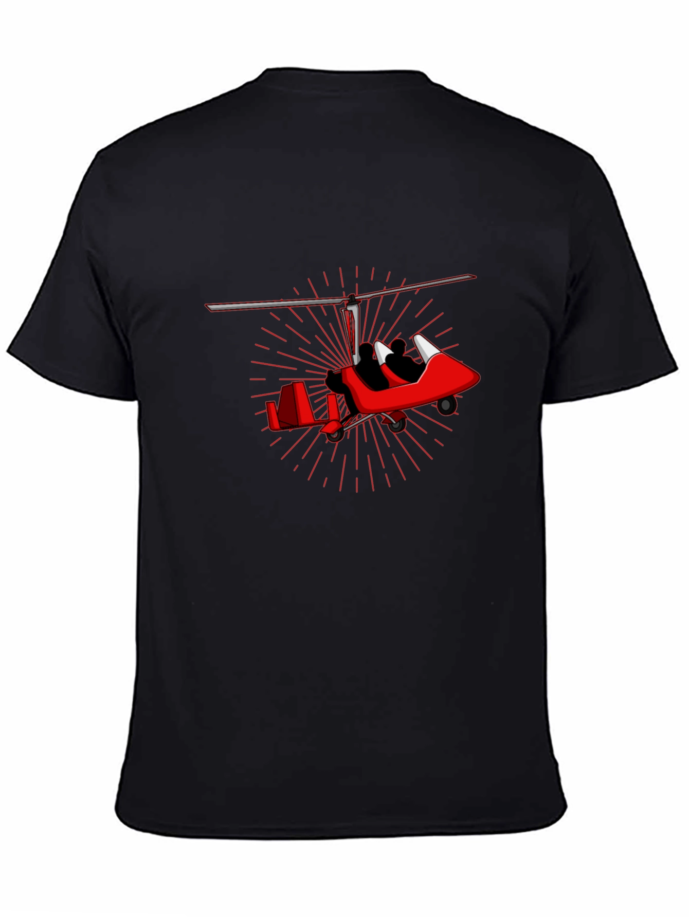 Red Gyrocopter Graphic T-Shirt