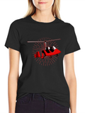 Red Gyrocopter Graphic T-Shirt
