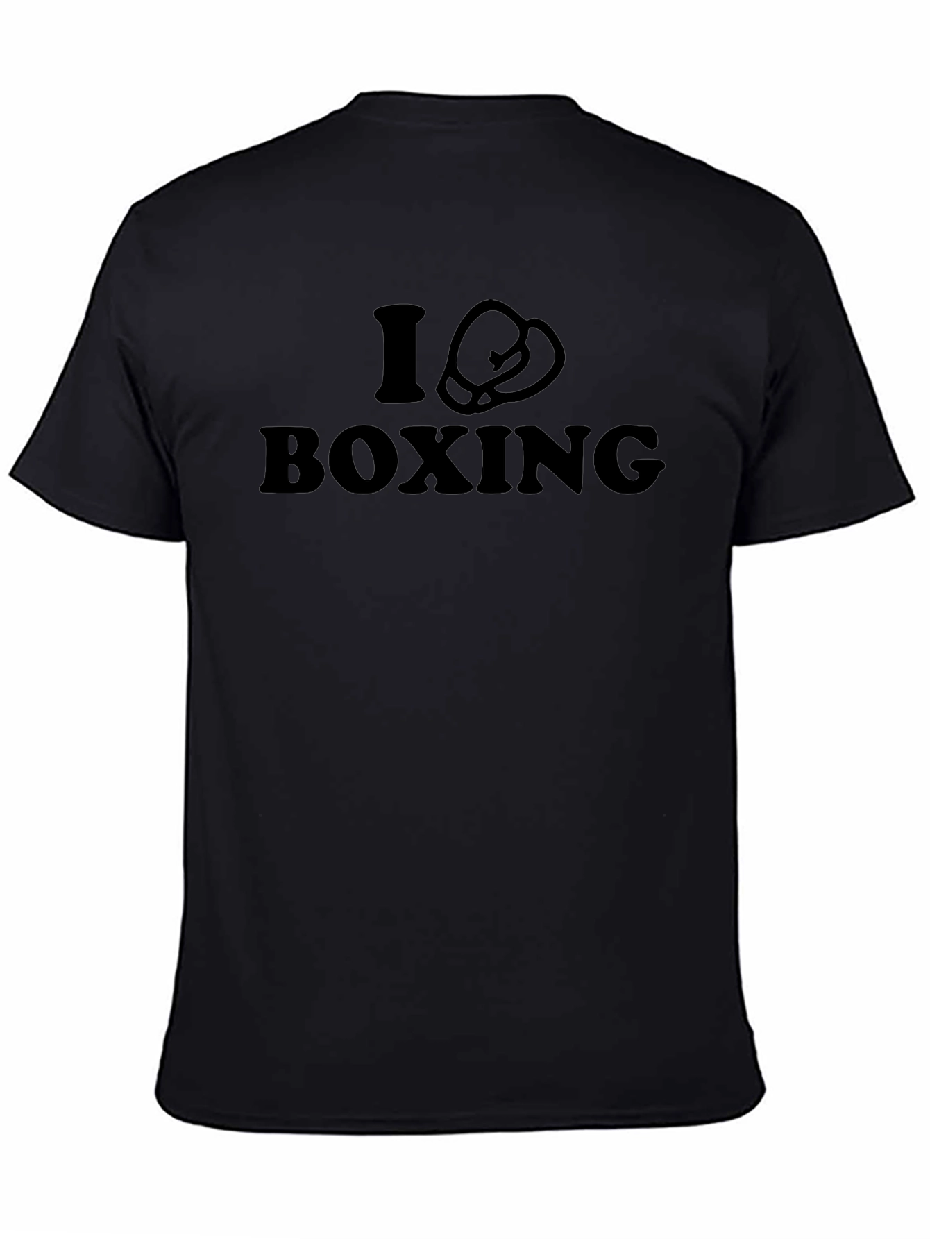 I Love Boxing Black T-Shirt
