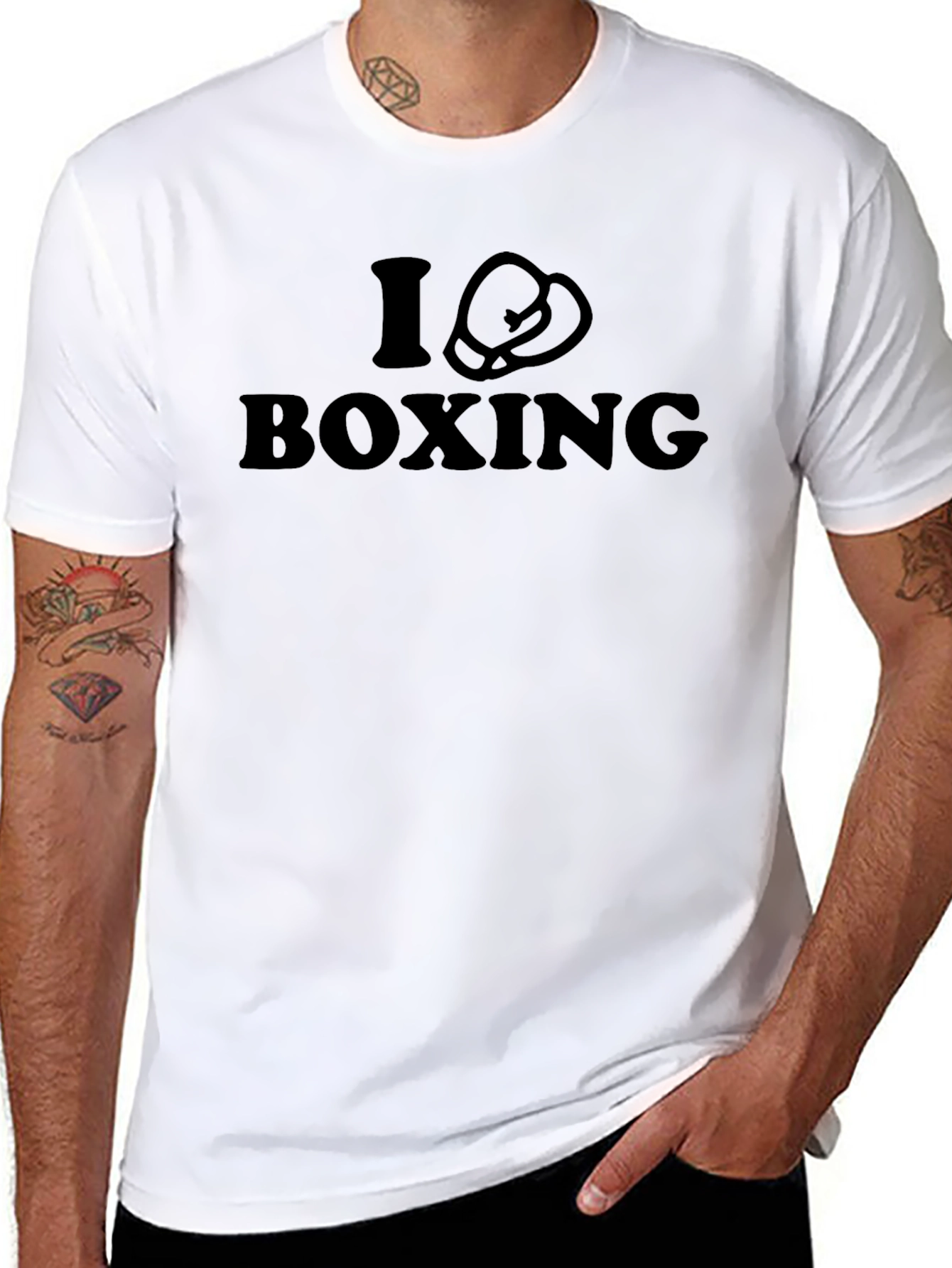I Love Boxing Black T-Shirt