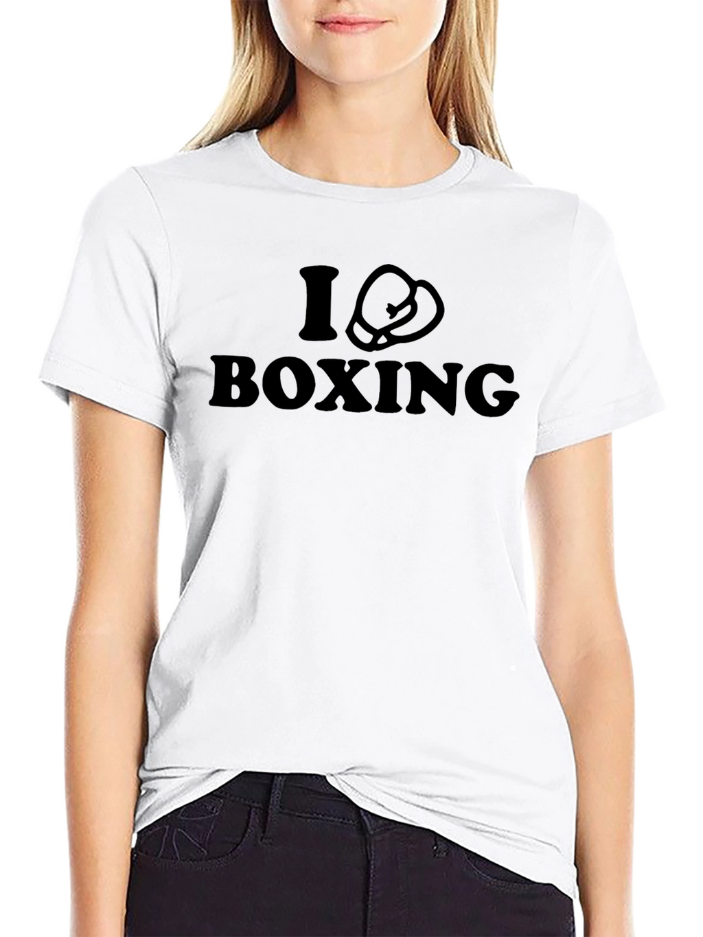 I Love Boxing Black T-Shirt