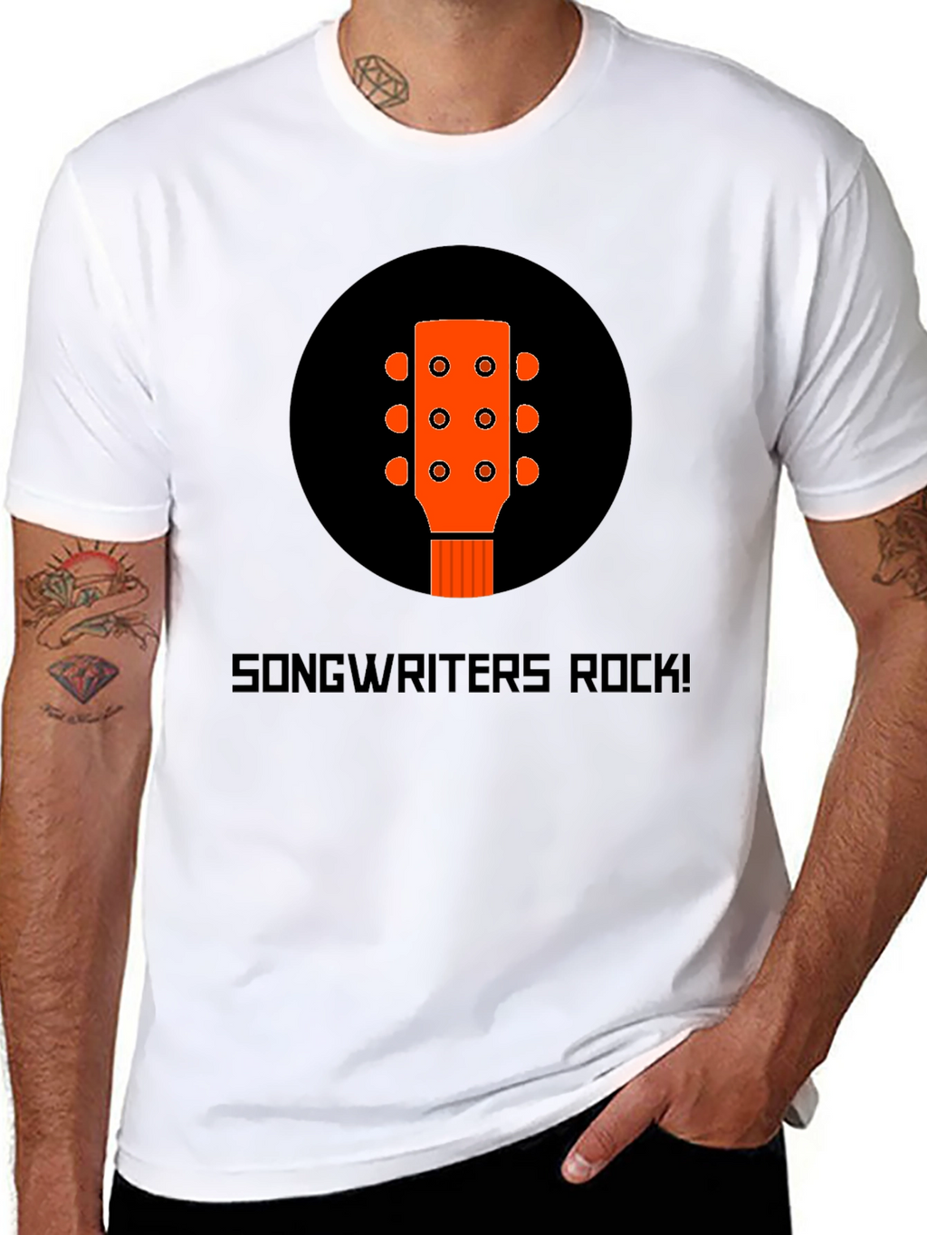 Songwriters Rock! Graphic Tee - Music Lover T-Shirt