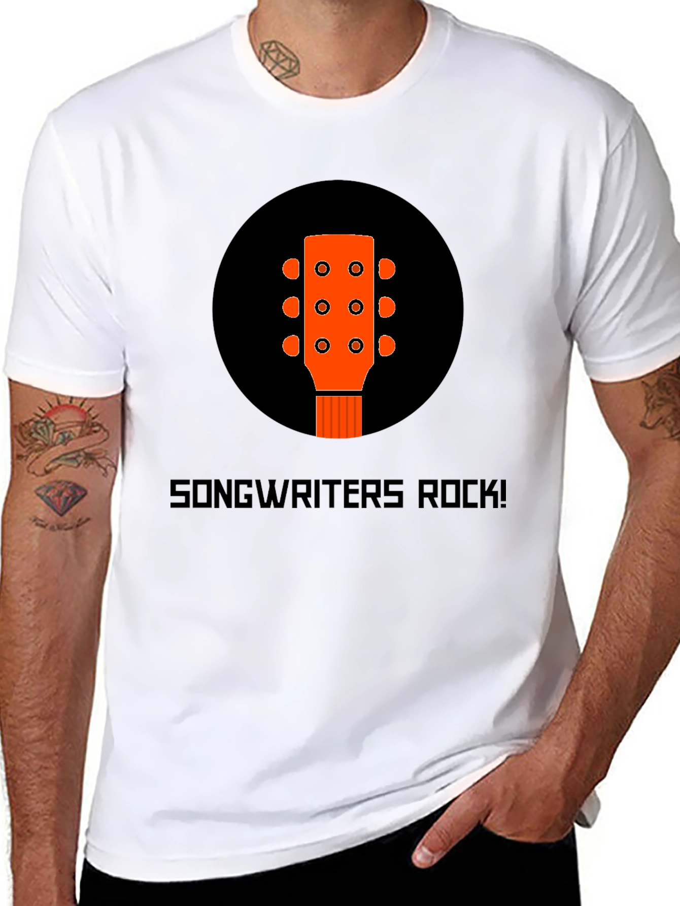 Songwriters Rock! Graphic Tee - Music Lover T-Shirt