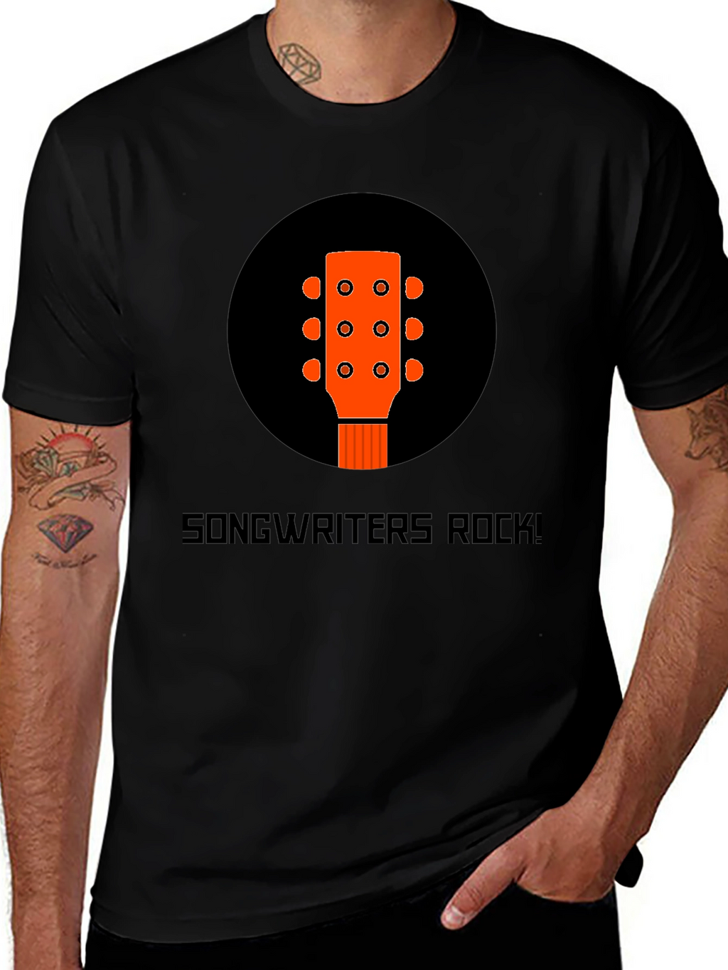 Songwriters Rock! Graphic Tee - Music Lover T-Shirt