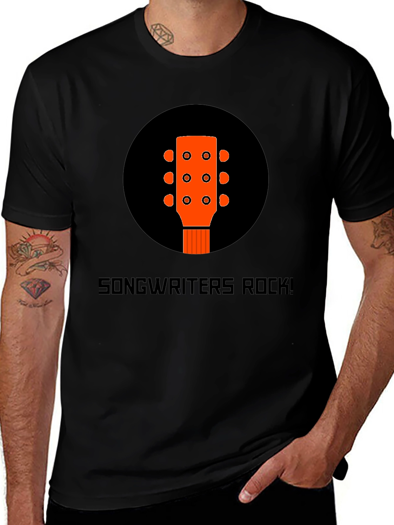 Songwriters Rock! Graphic Tee - Music Lover T-Shirt