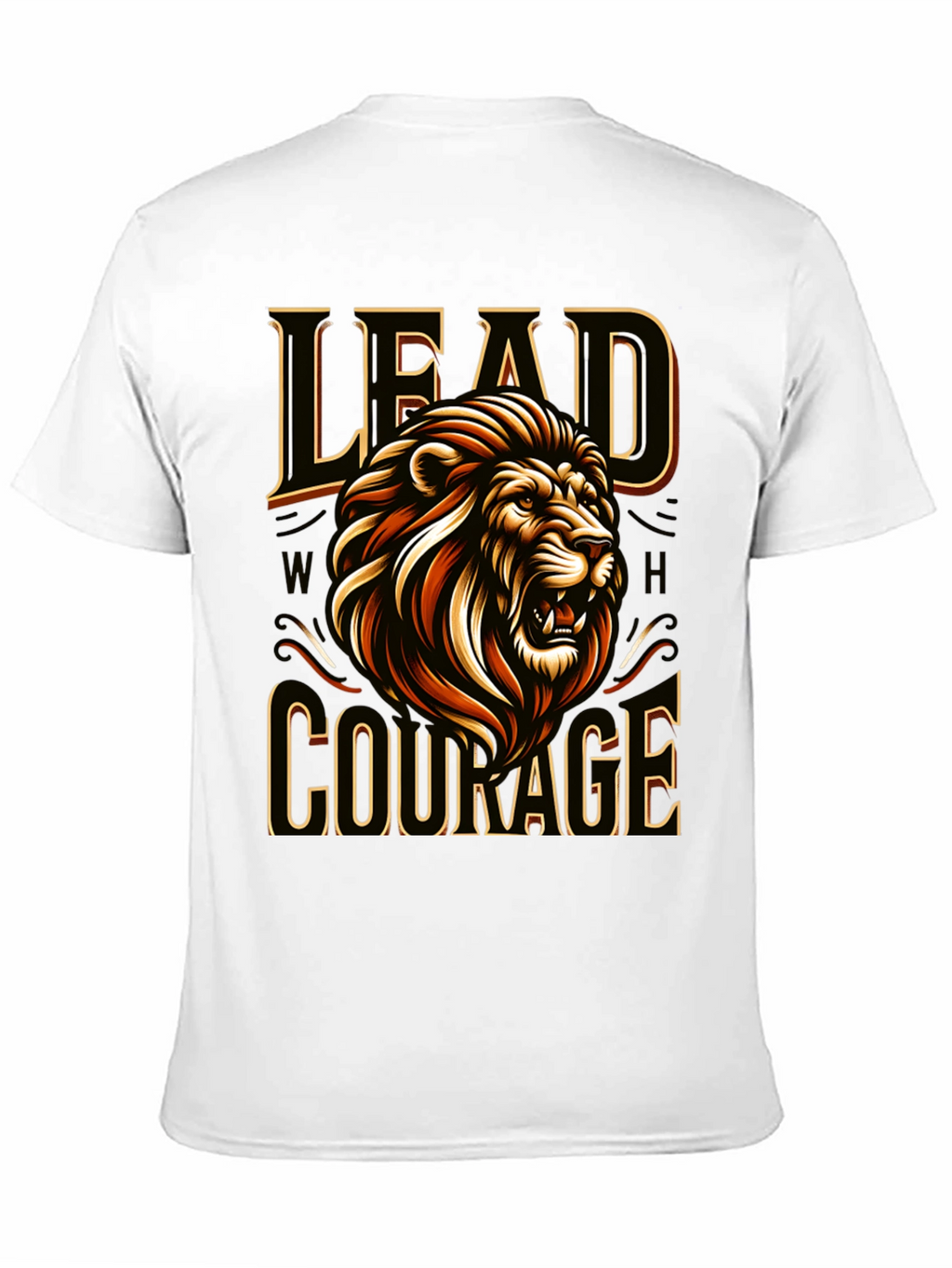 Lion Courage T-Shirt - Bold Graphic Tee