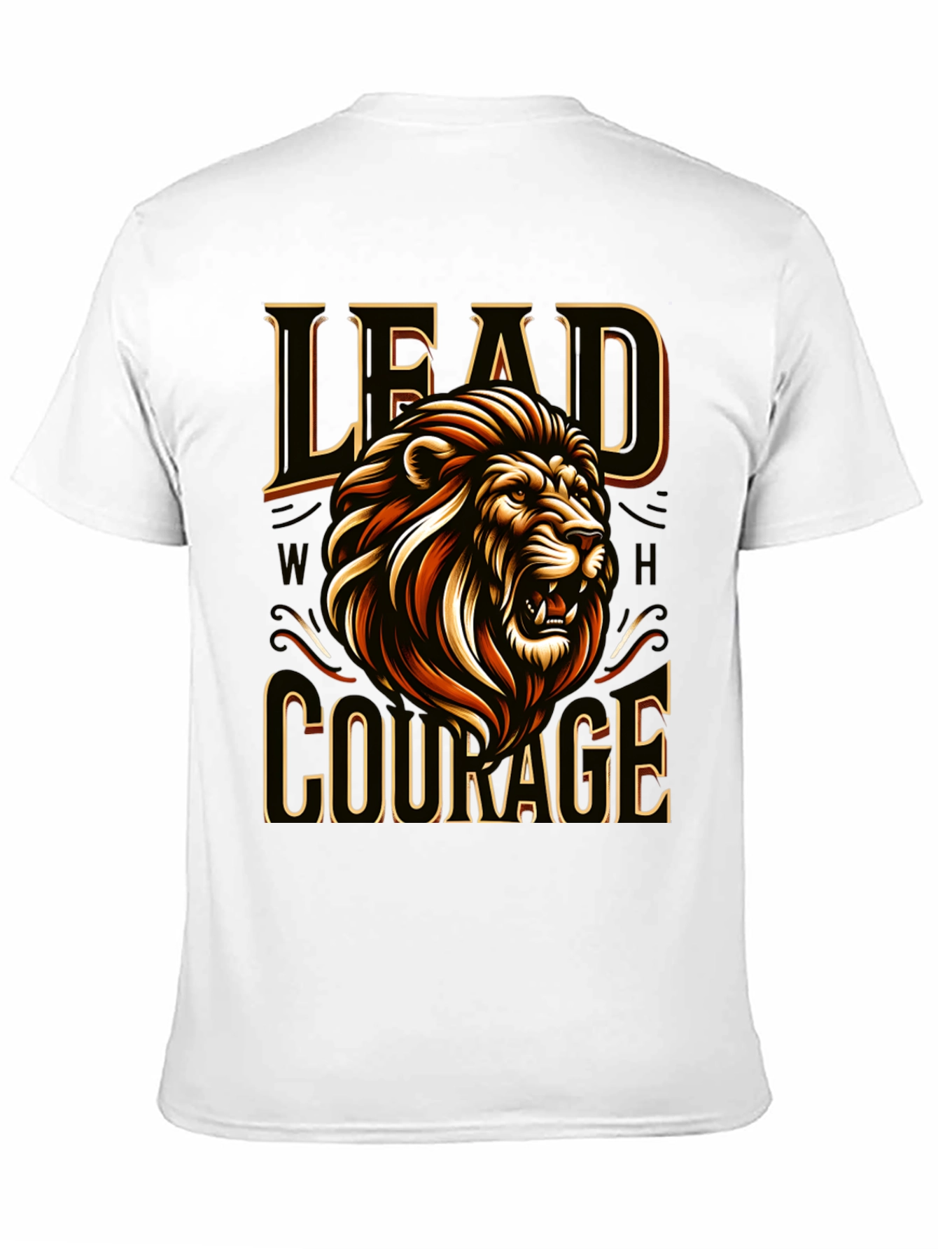Lion Courage T-Shirt - Bold Graphic Tee
