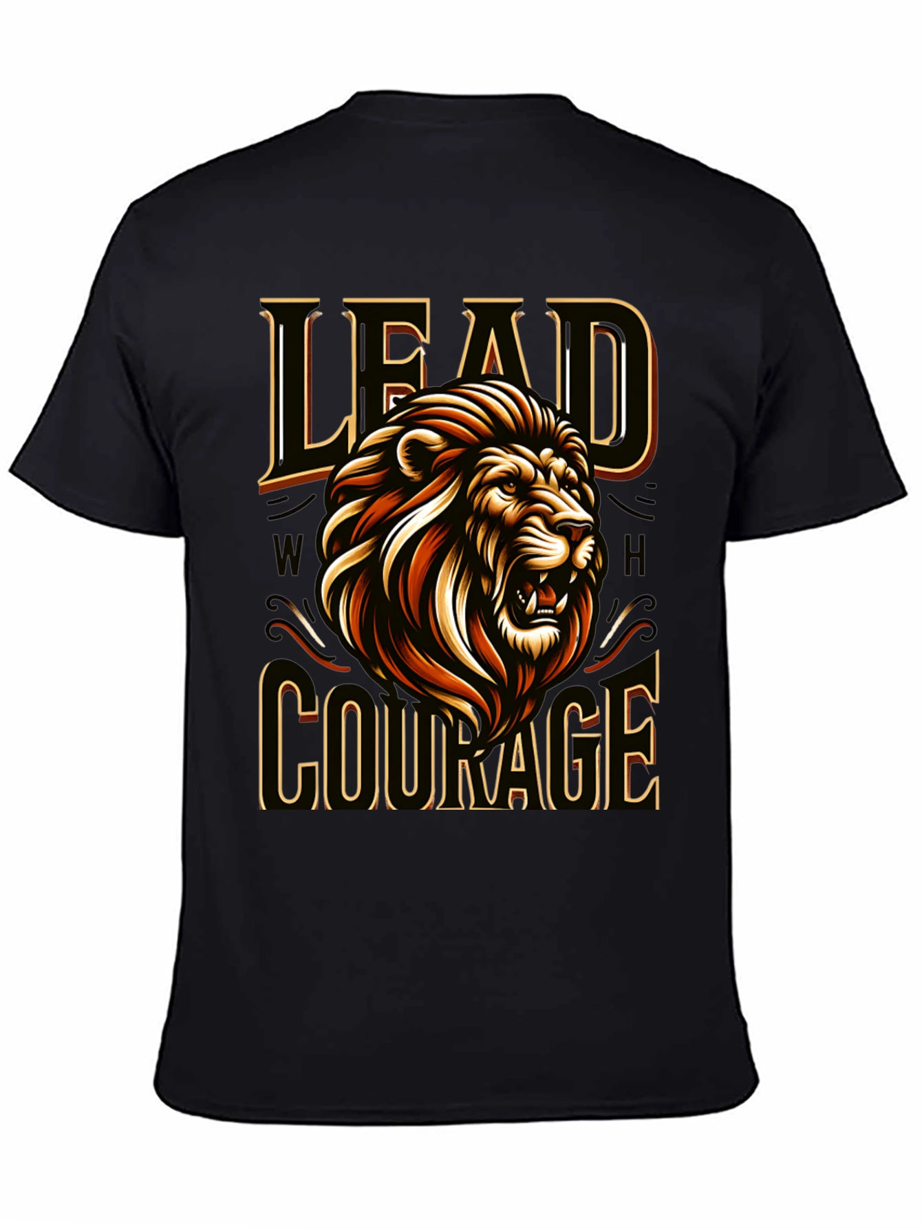 Lion Courage T-Shirt - Bold Graphic Tee