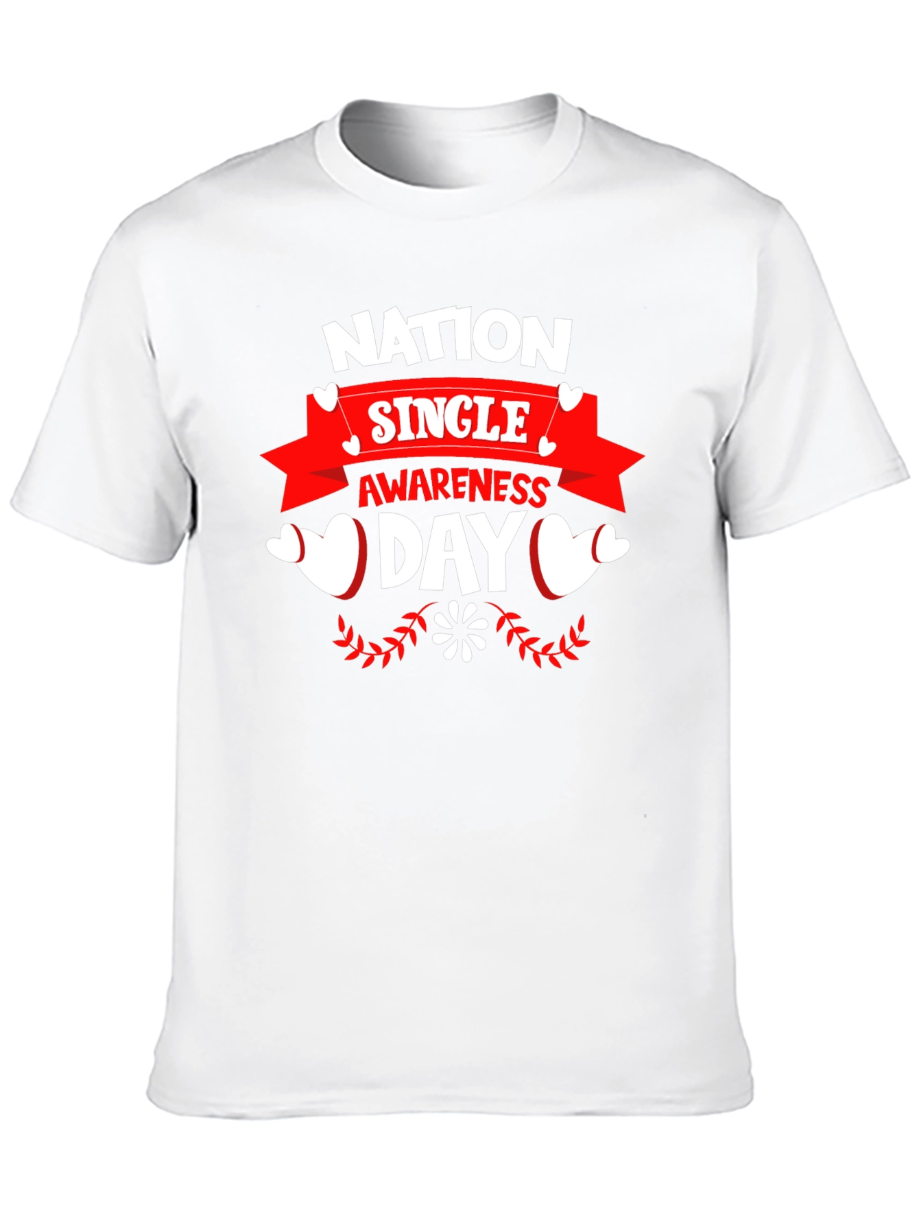Nation Single Awareness Day Black T-Shirt