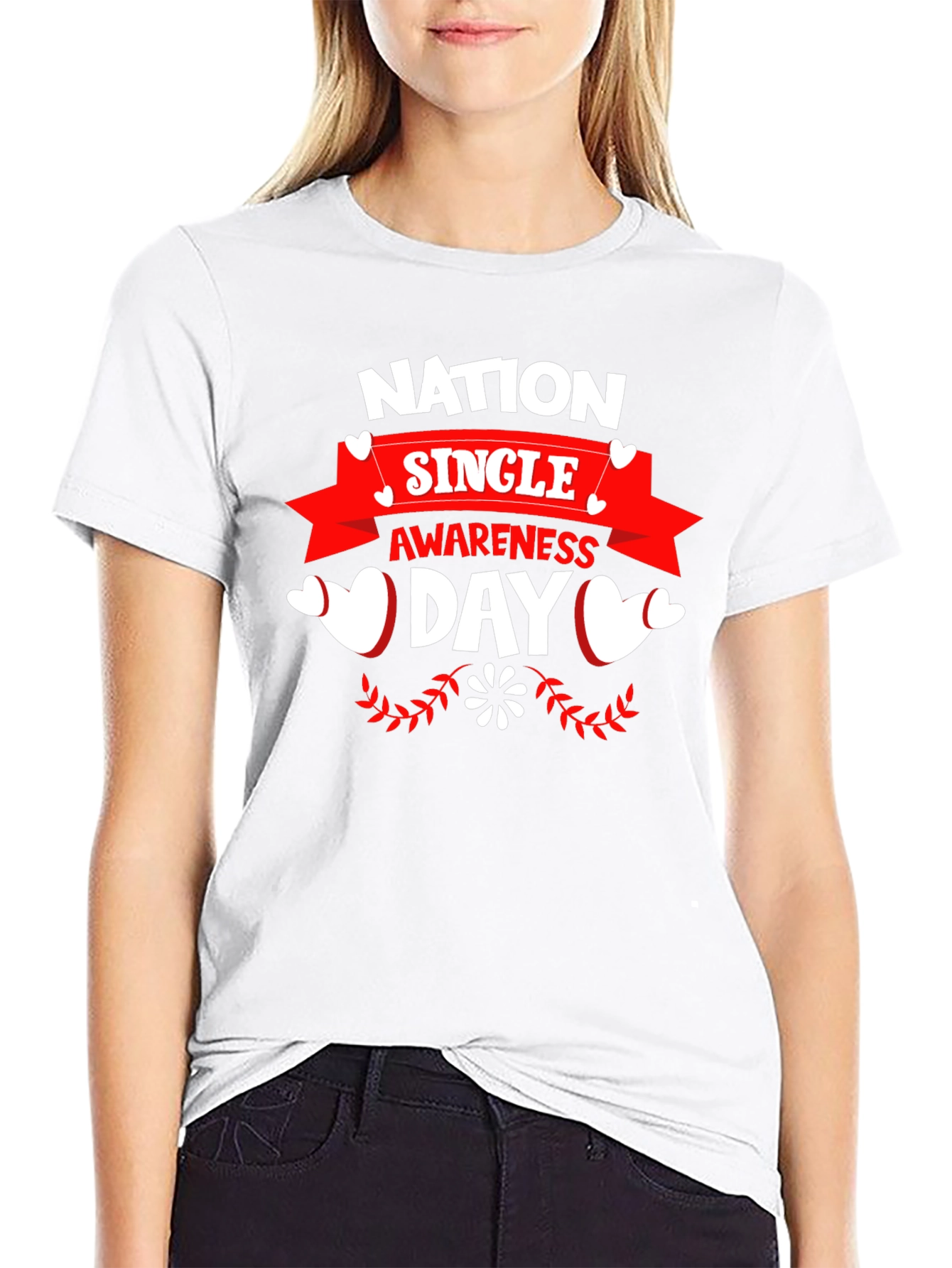 Nation Single Awareness Day Black T-Shirt