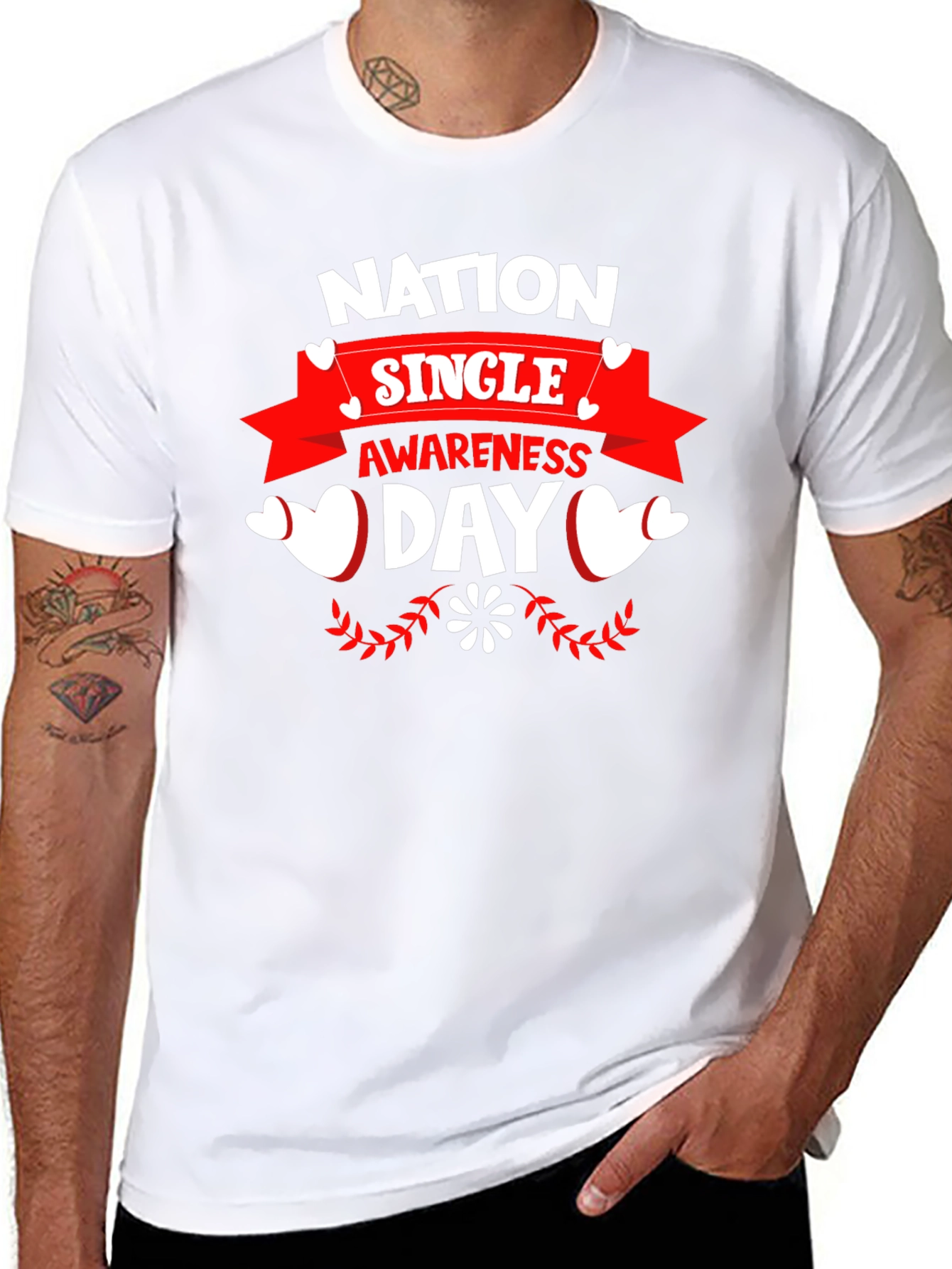 Nation Single Awareness Day Black T-Shirt