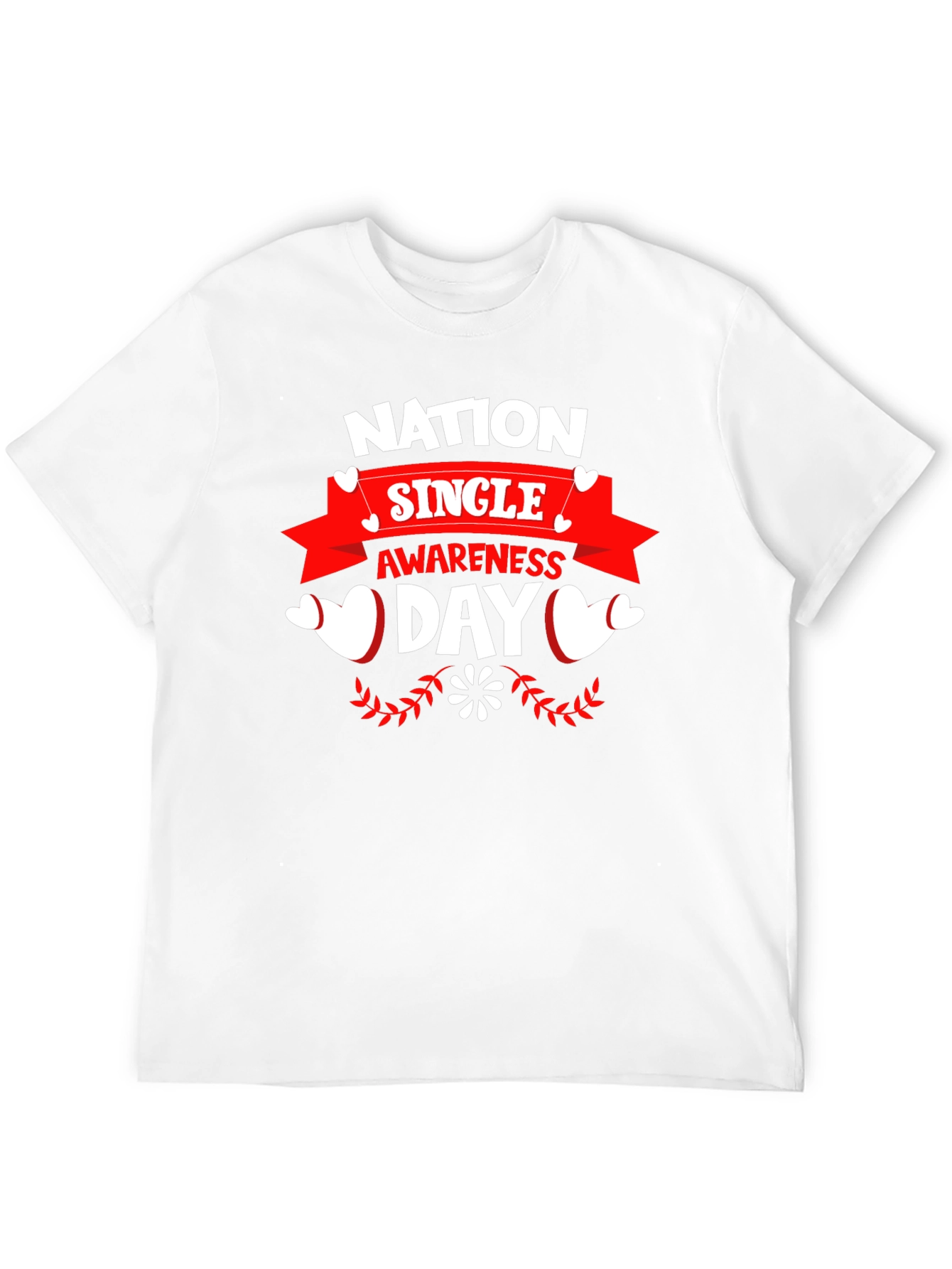 Nation Single Awareness Day Black T-Shirt