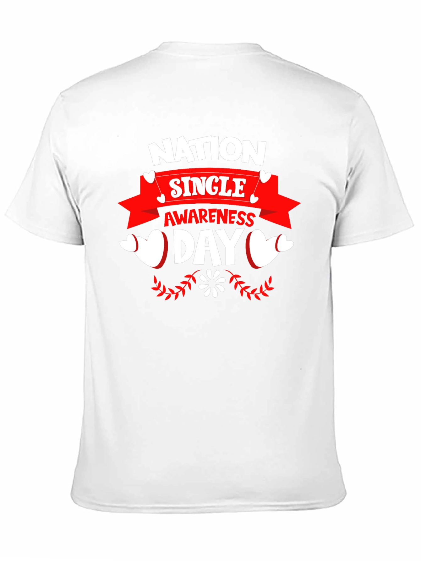 Nation Single Awareness Day Black T-Shirt