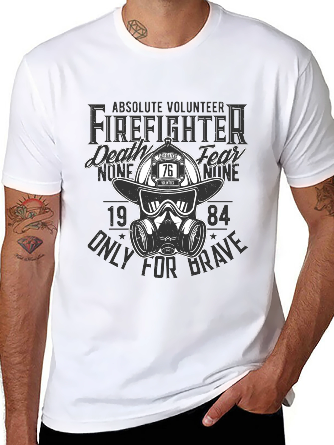 Volunteer Firefighter T-Shirt - Death None Fear