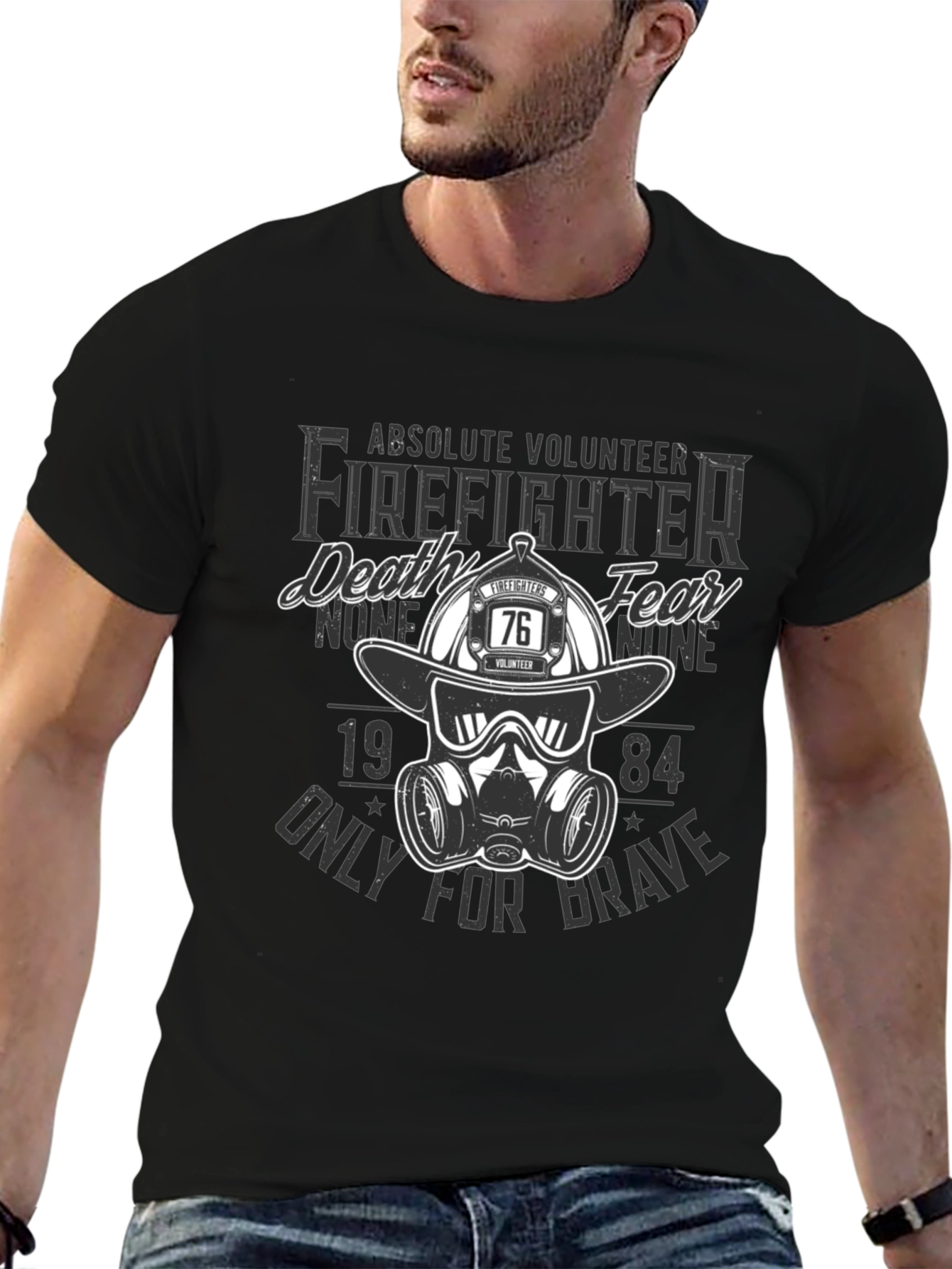 Volunteer Firefighter T-Shirt - Death None Fear