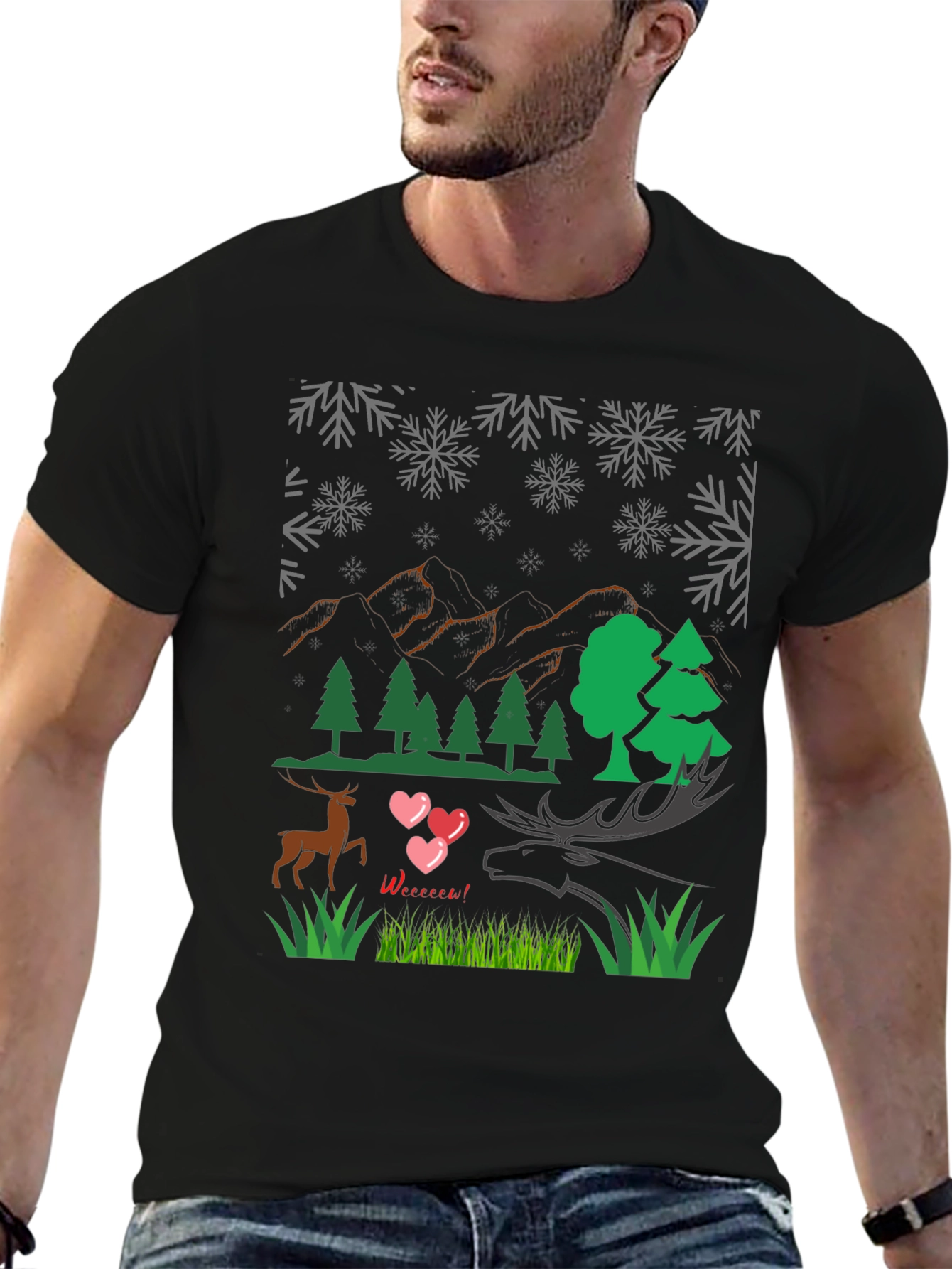 Winter Deer Love T-Shirt