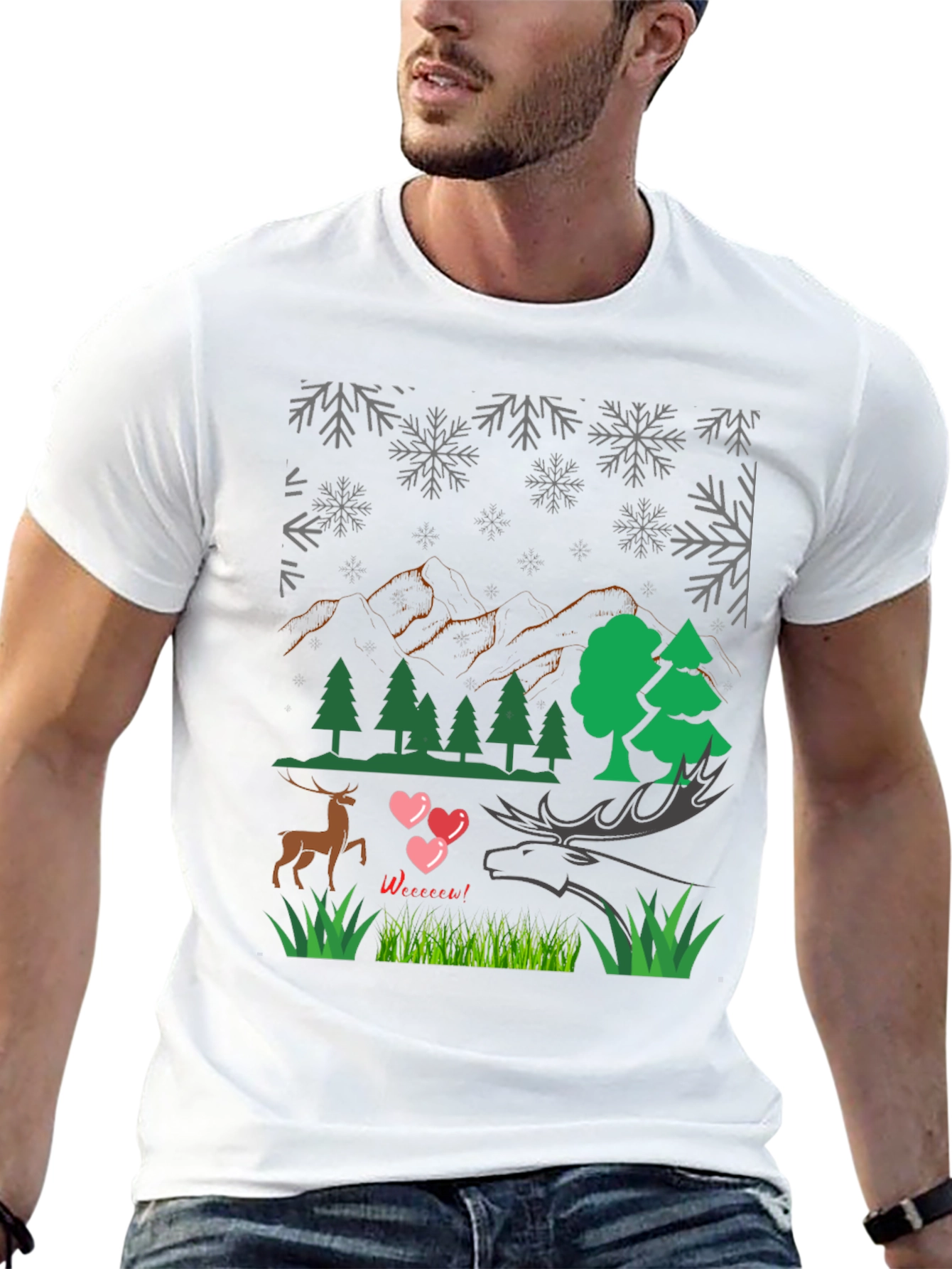 Winter Deer Love T-Shirt