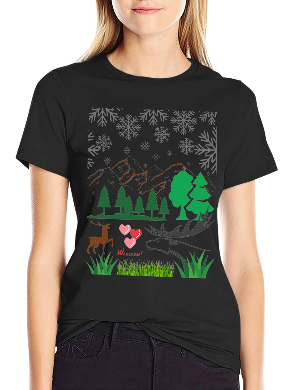 Winter Deer Love T-Shirt