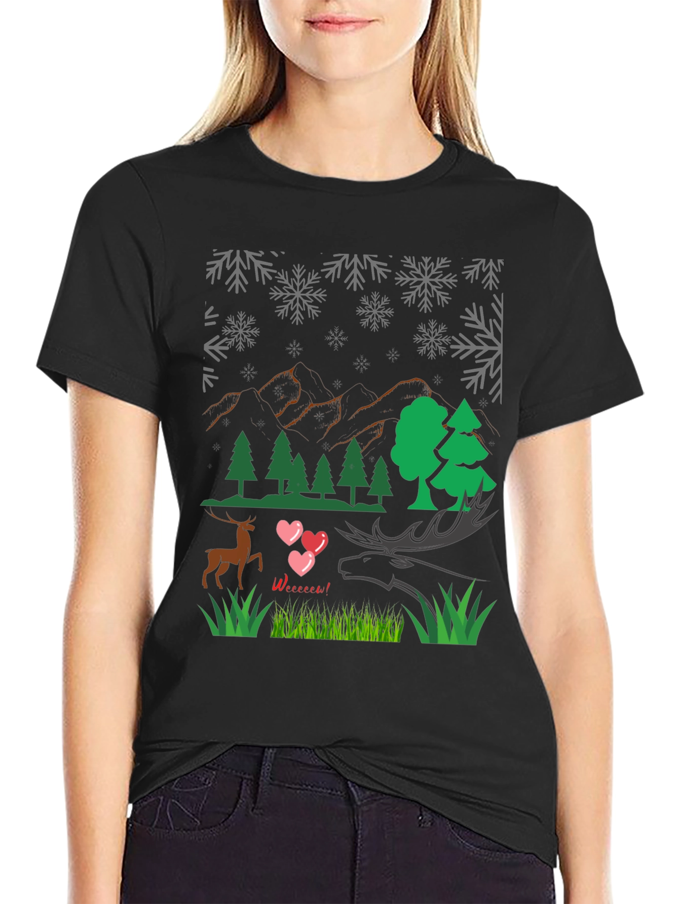 Winter Deer Love T-Shirt