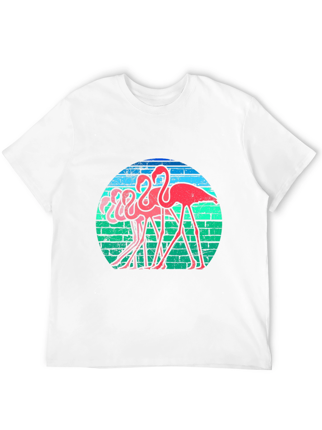 Retro Flamingo T-Shirt - Funky Bird Graphic Tee
