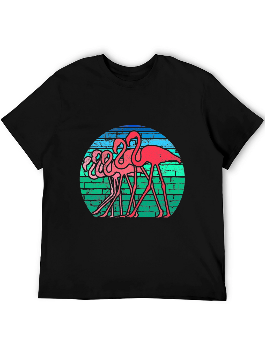 Retro Flamingo T-Shirt - Funky Bird Graphic Tee
