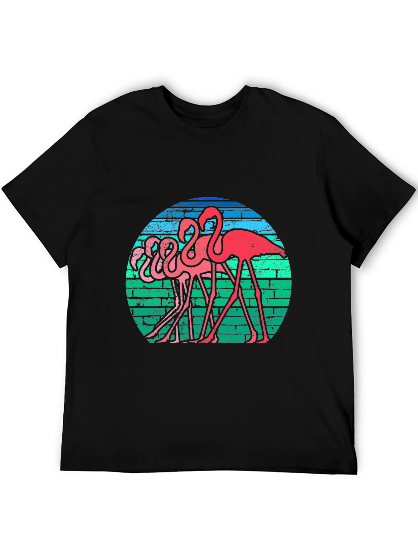 Retro Flamingo T-Shirt - Funky Bird Graphic Tee