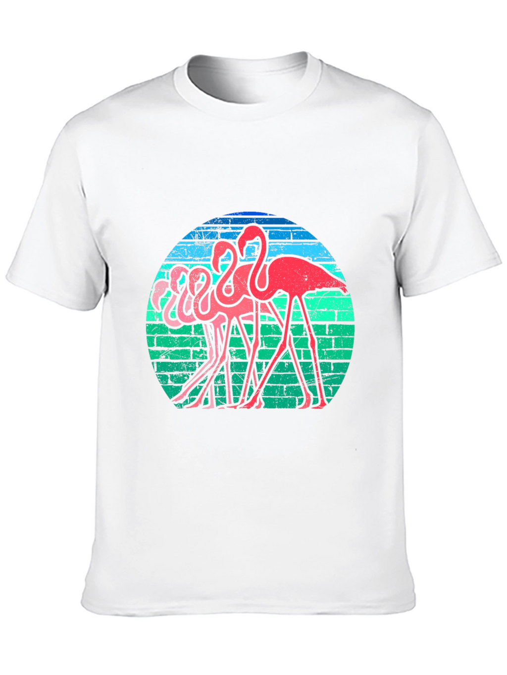 Retro Flamingo T-Shirt - Funky Bird Graphic Tee