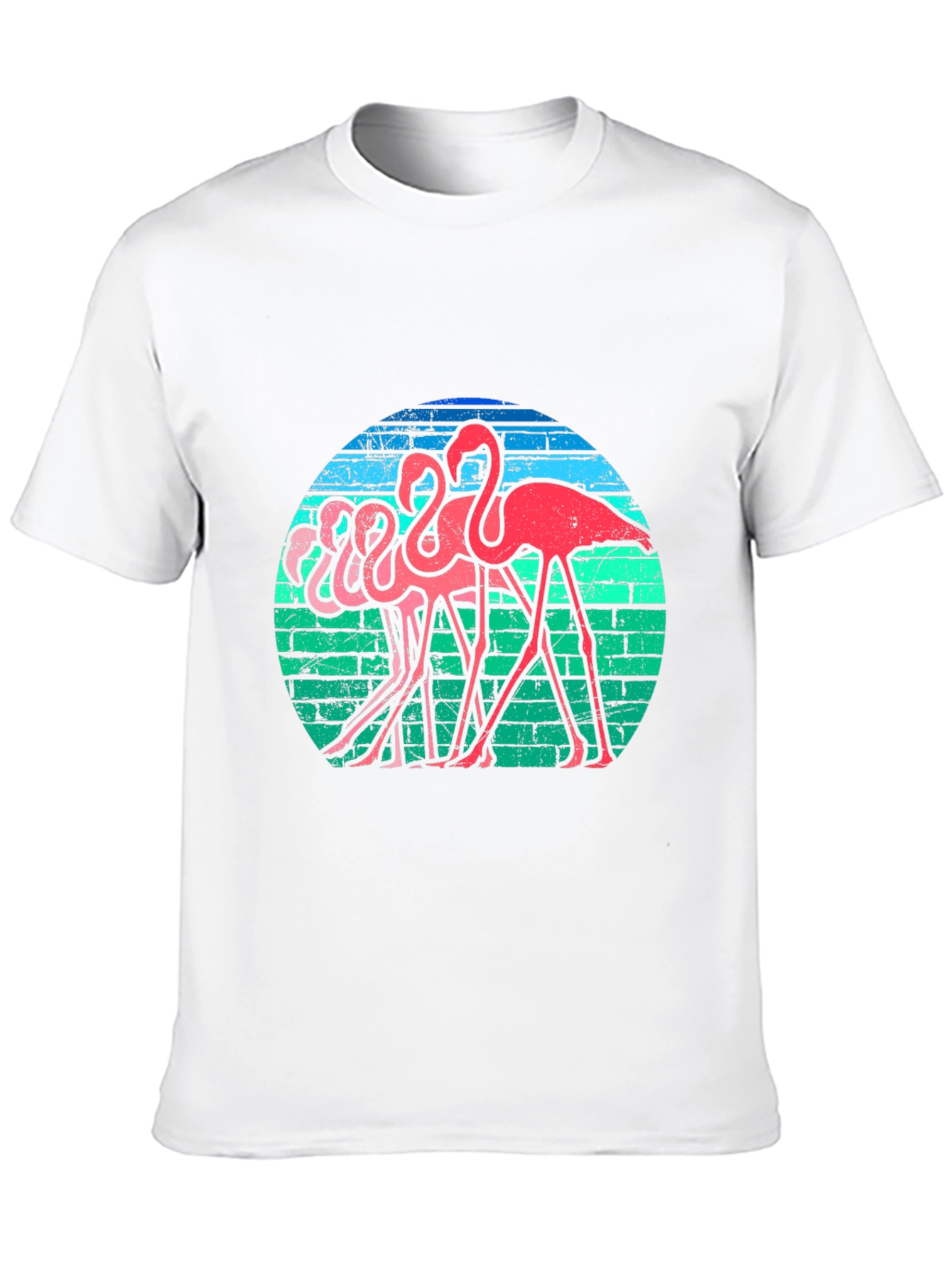 Retro Flamingo T-Shirt - Funky Bird Graphic Tee