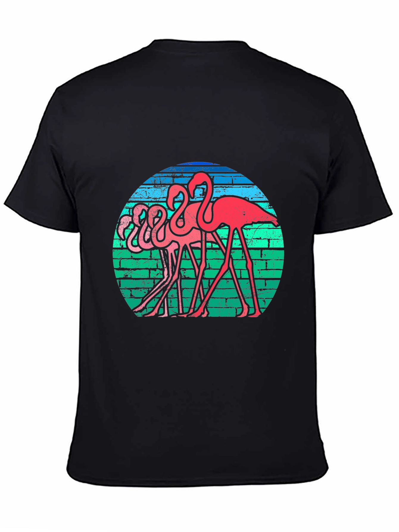 Retro Flamingo T-Shirt - Funky Bird Graphic Tee
