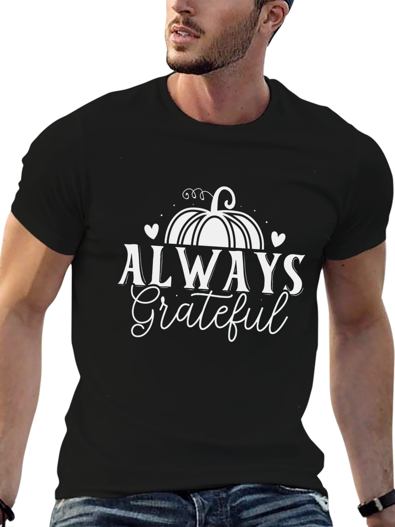Always Grateful Graphic Tee - Thanksgiving