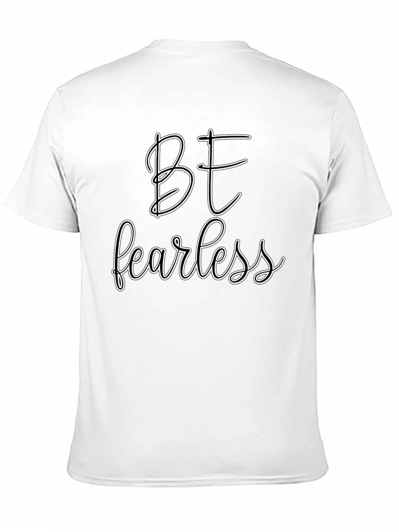 Be Fearless Graphic Tee - Black Casual T-Shirt