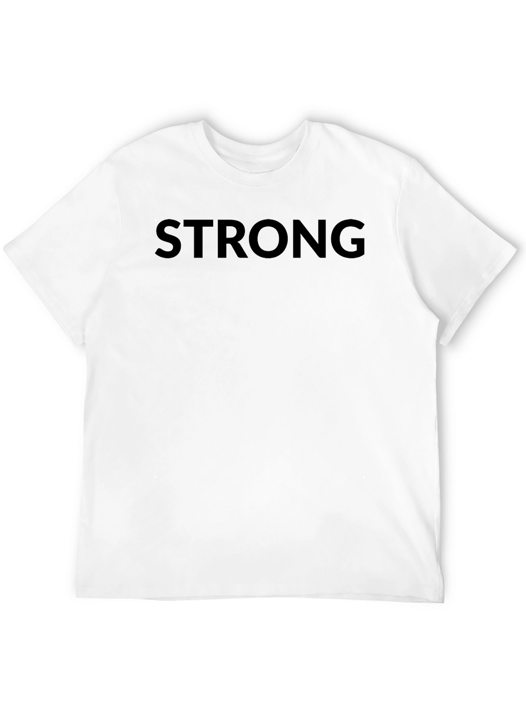 Strong Graphic Tee - Minimalist Black T-Shirt