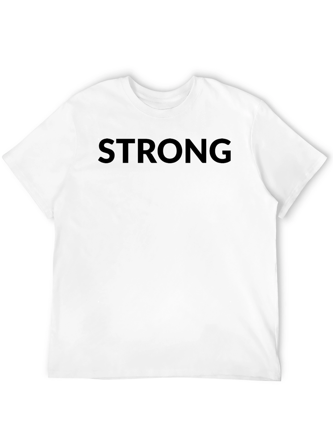 Strong Graphic Tee - Minimalist Black T-Shirt